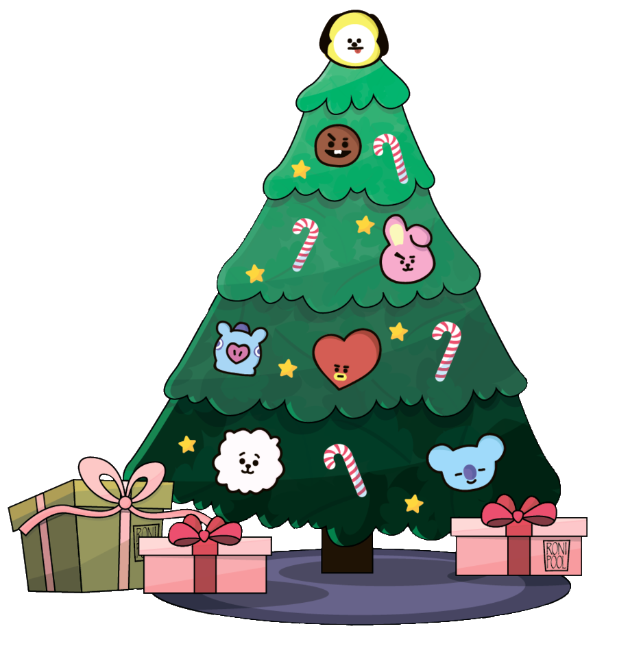 bt21 christmas dolls