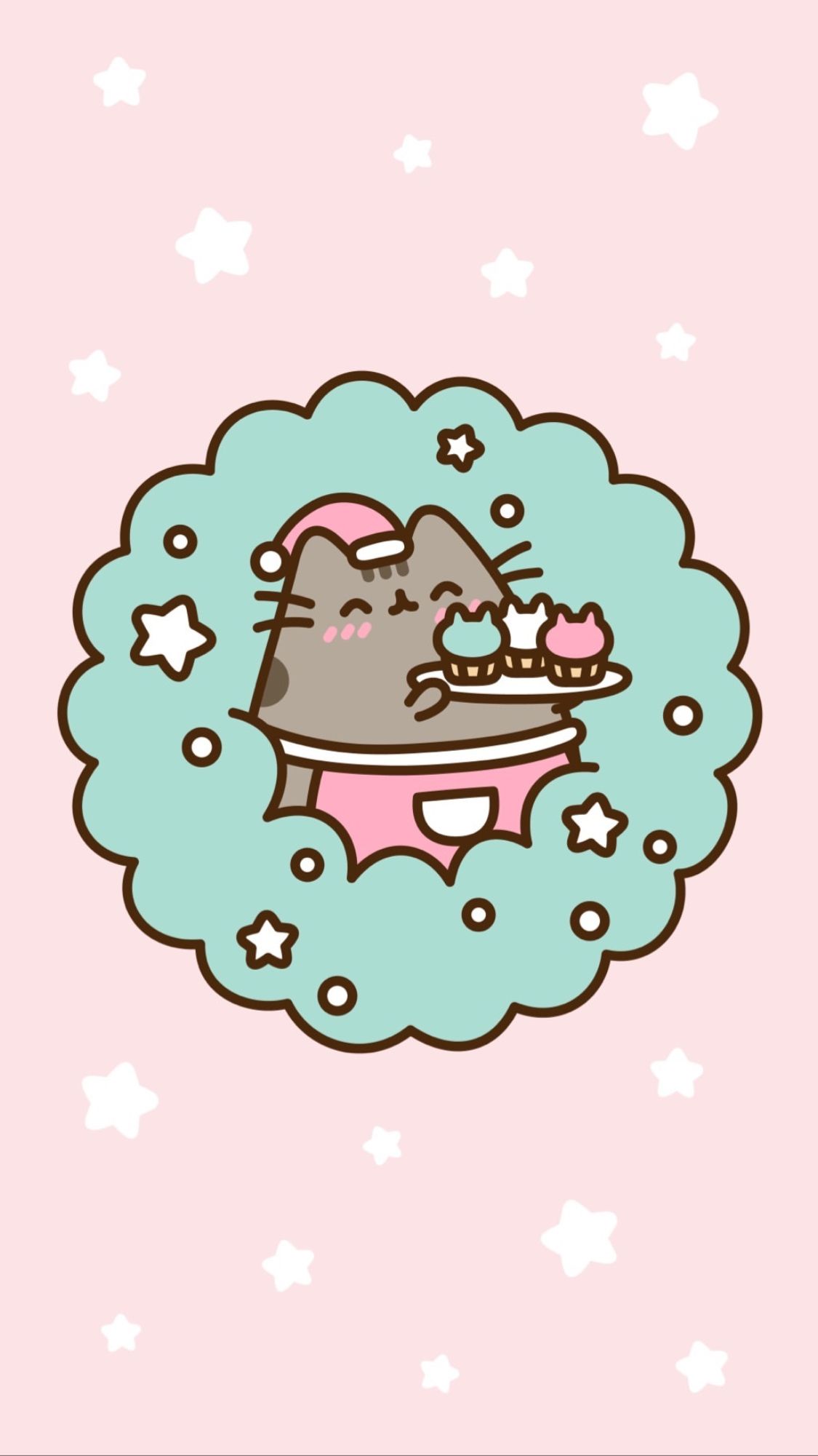 It looks like a Pusheen cupcake dream.. nom!nom!nom!. Pusheen cute, Pusheen christmas, Pusheen cat