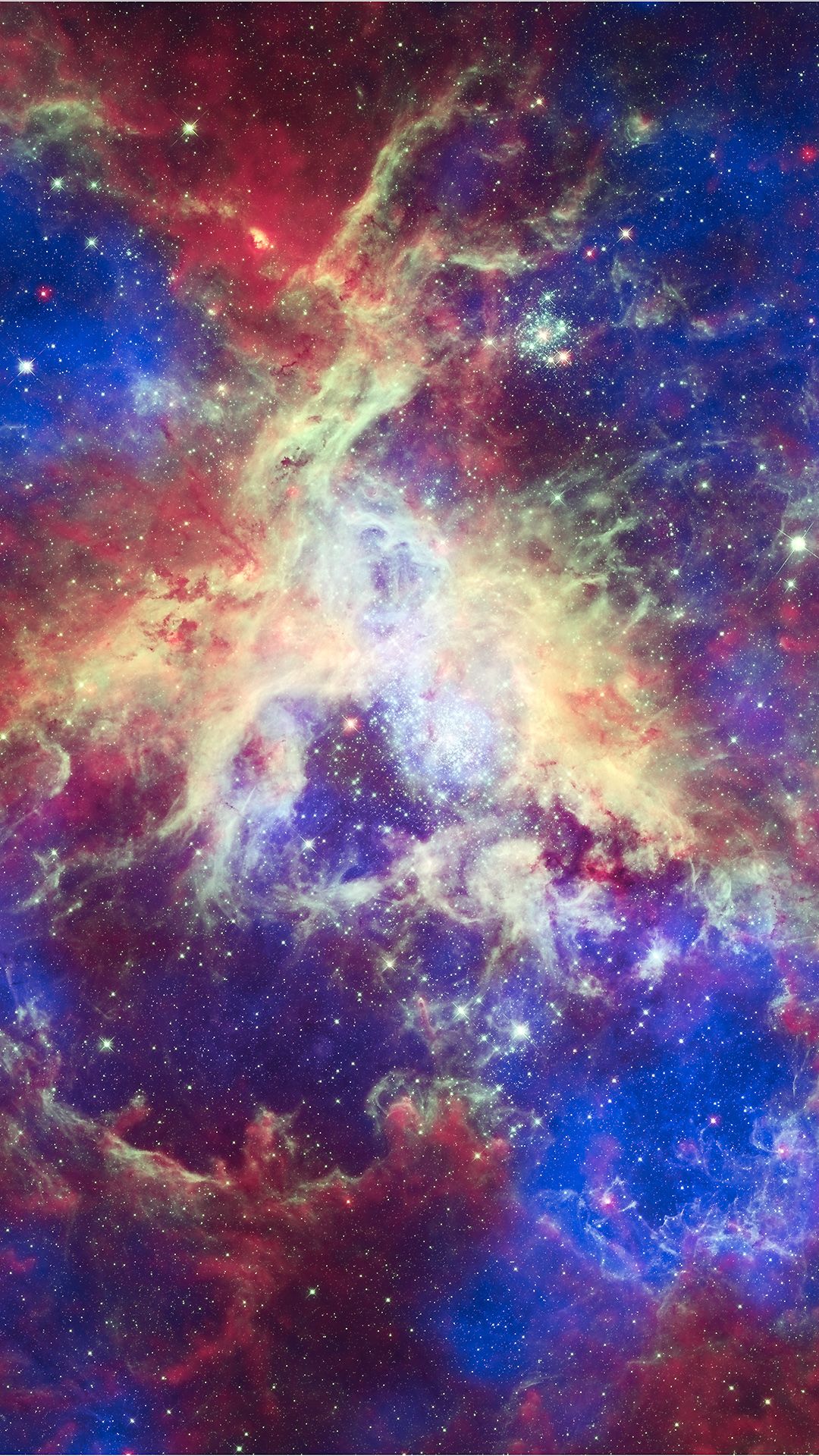 Tarantula Nebula iPhone Wallpaper HD