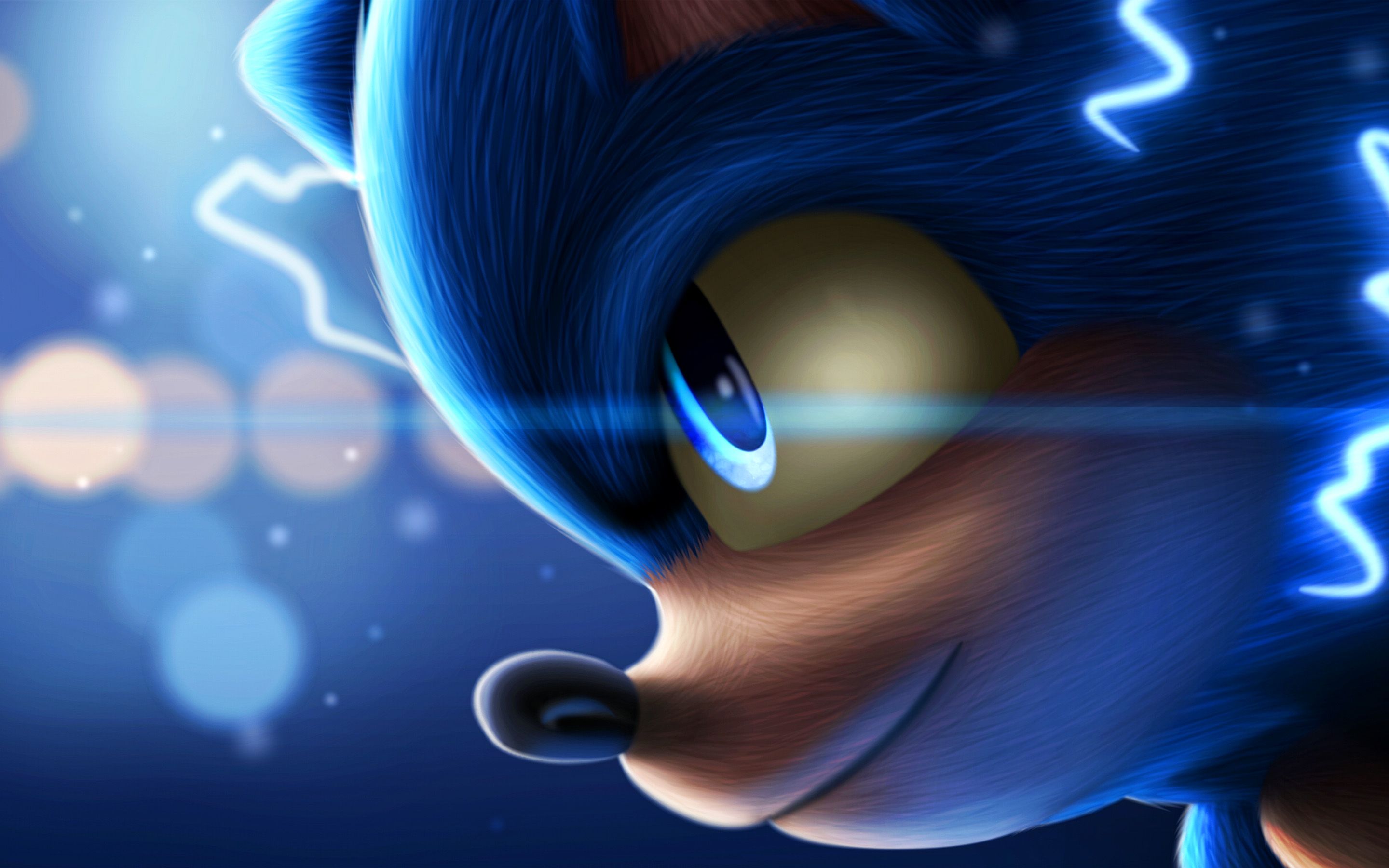 Sonic, Close Up, Sonic The Hedgehog, 3D Art, 2020 Movie, 4k Wallpaper For Pc HD Wallpaper