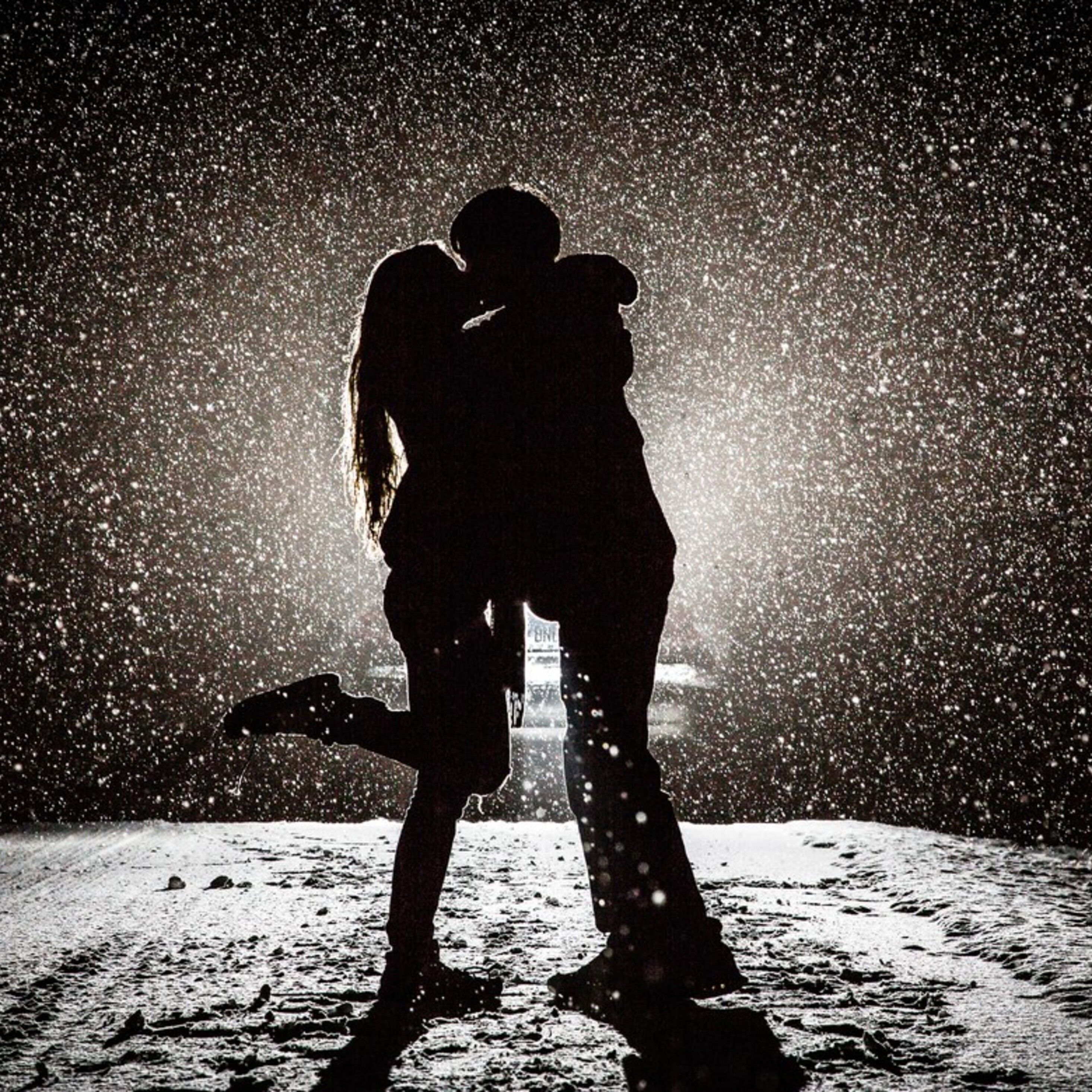 2932x2932 Couple Kissing In Snow Night Ipad Pro Retina Display HD 4k Wallpapers, Image, Backgrounds, Photos and Pictures