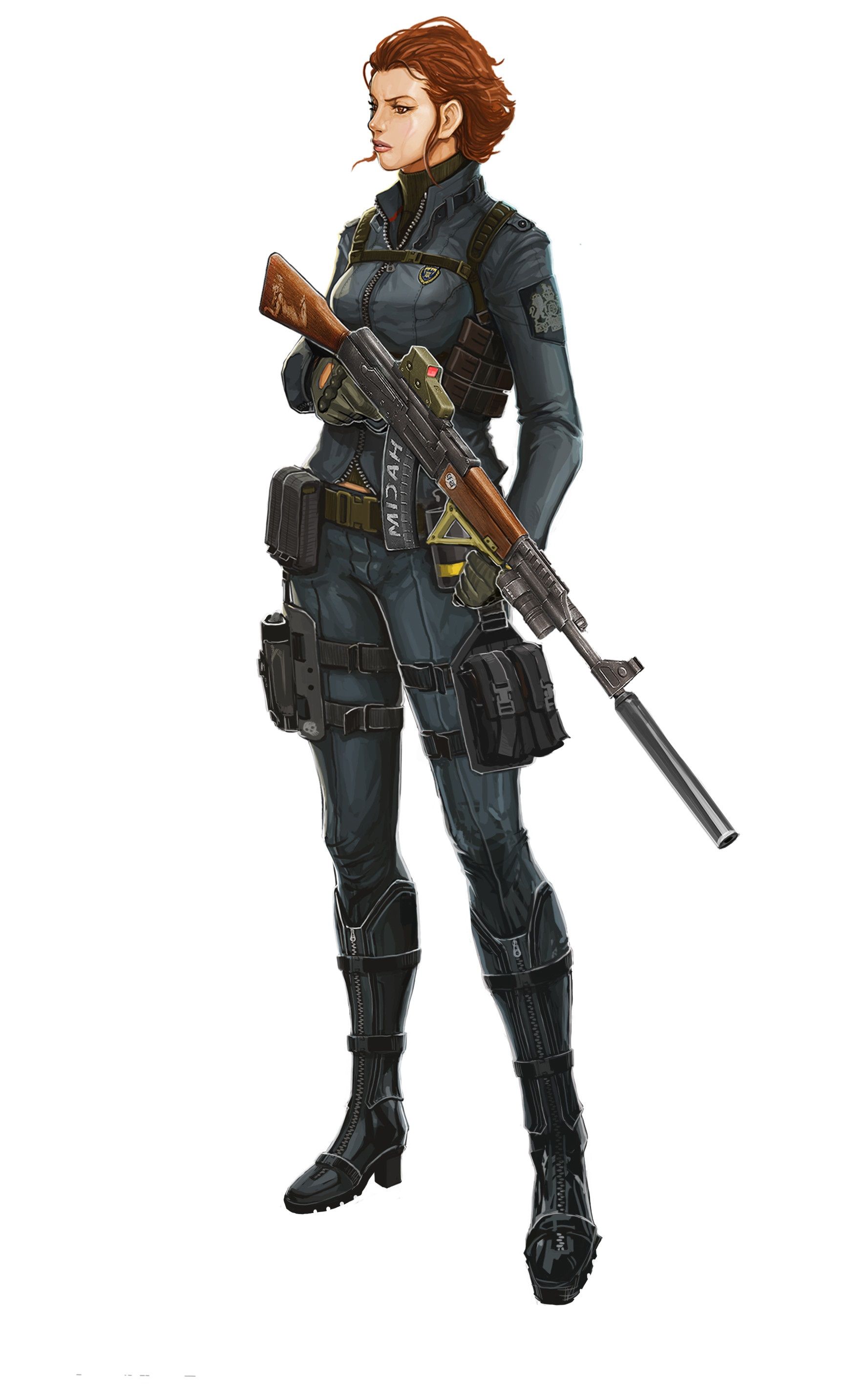 Female Human Soldier Mercenary. Cyberpunk character, Concept art characters, Female character design