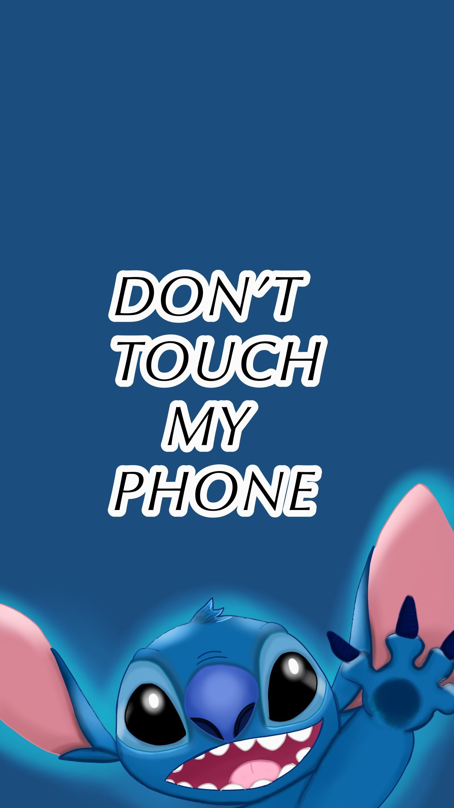 Don't Touch My Phone Stitch Wallpaper Free Don't Touch My Phone Stitch Background