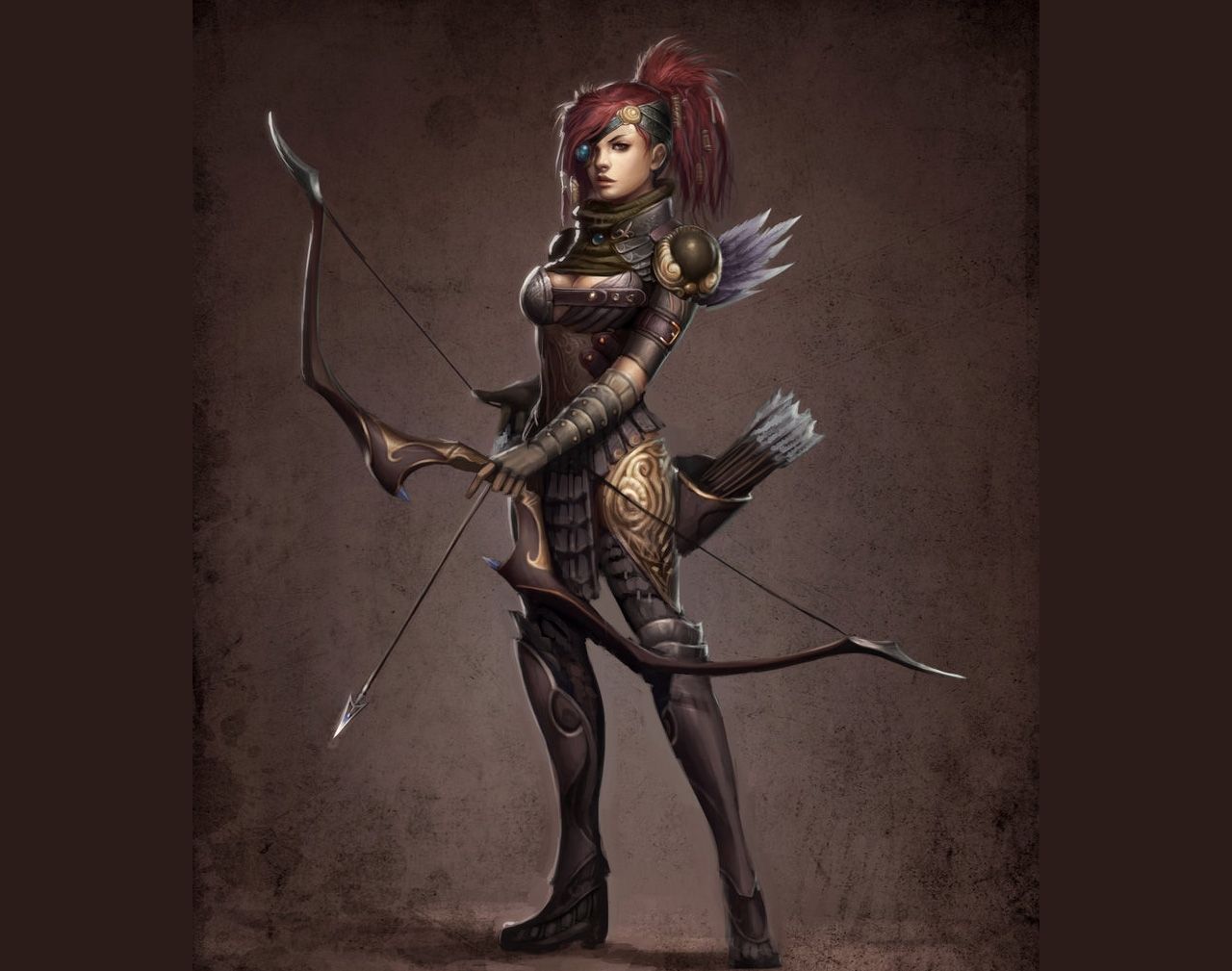 Wallpaper armour Archers Warriors female Fantasy