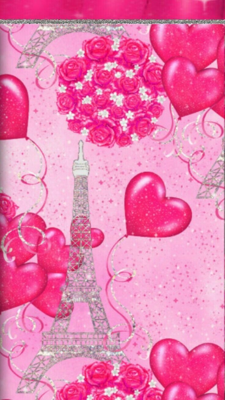 1. MY WALLPAPERS. Paris wallpaper, Pink background, iPhone wallpaper