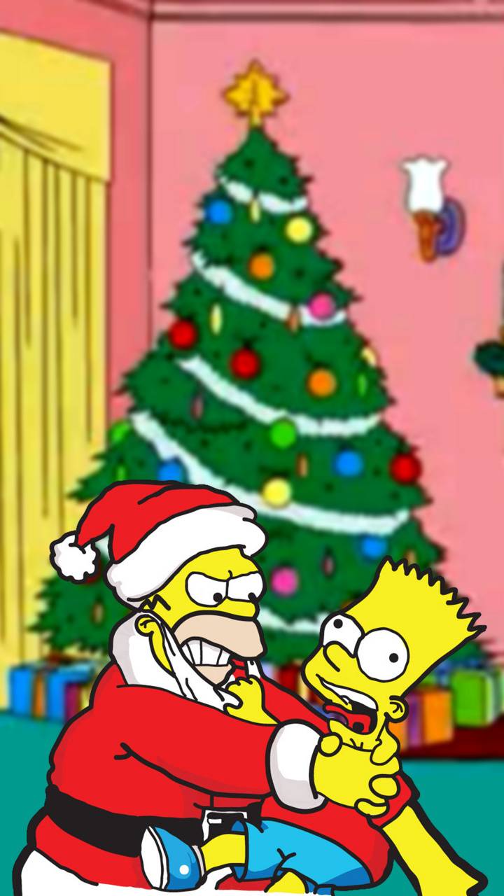 Simpsons Christmas Wallpapers - Wallpaper Cave