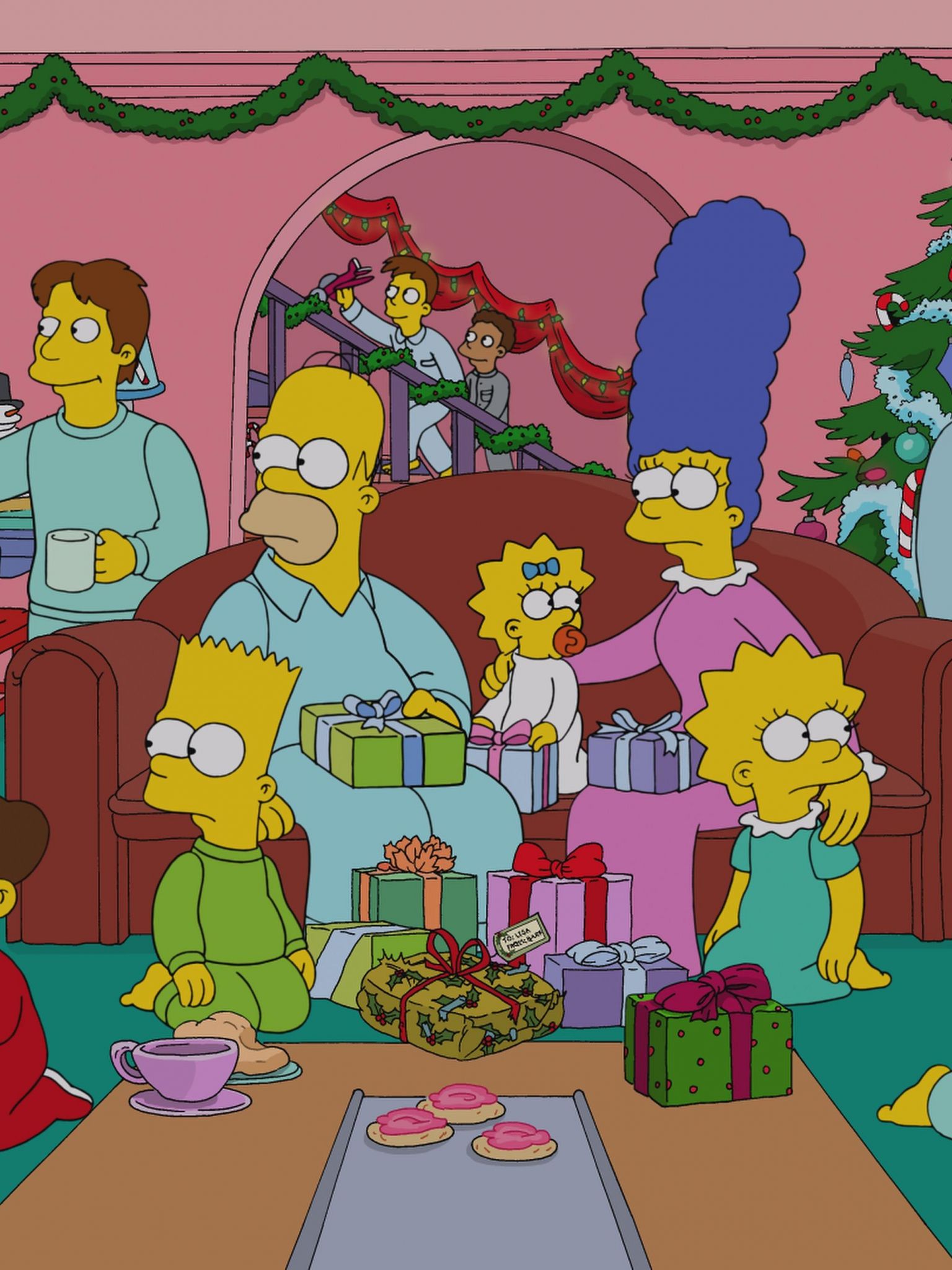 Simpsons Christmas Wallpapers - Wallpaper Cave