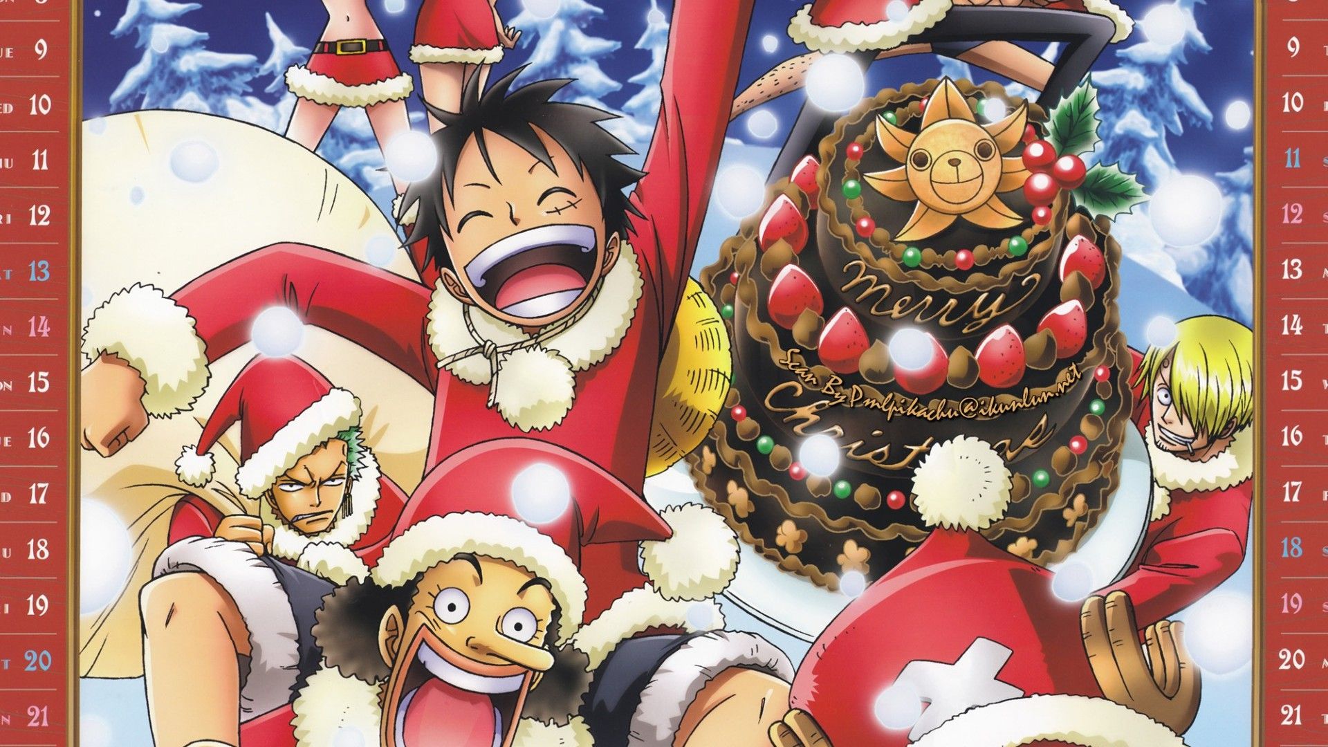 Luffy Christmas Wallpapers - Wallpaper Cave