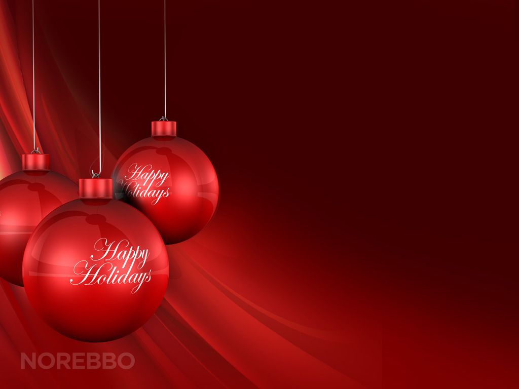 Christmas Wallpaper: Christmas Bulb Red christmas tree bulbs over