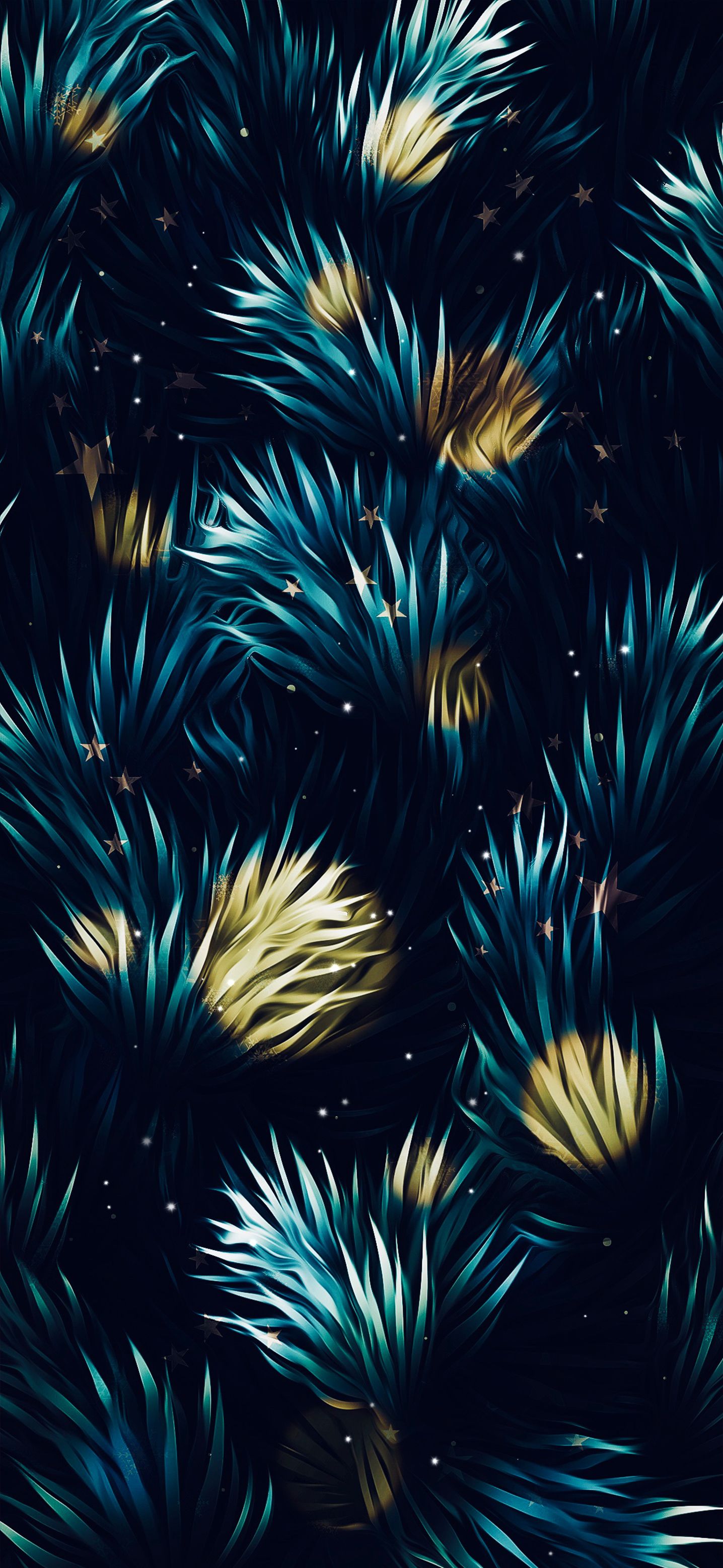 Christmas tree (Blue & Gold)