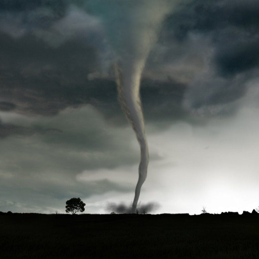 Animated Tornado Wallpaper. Night landscape, Lightning photo, 3D animation wallpaper