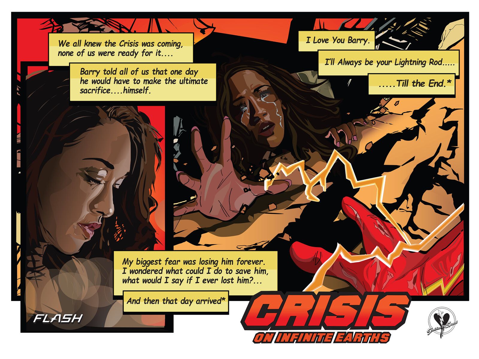 Iris West Allen / Barry Allen / The Flash The End On Infinite Earths Edition, Kara Danvers