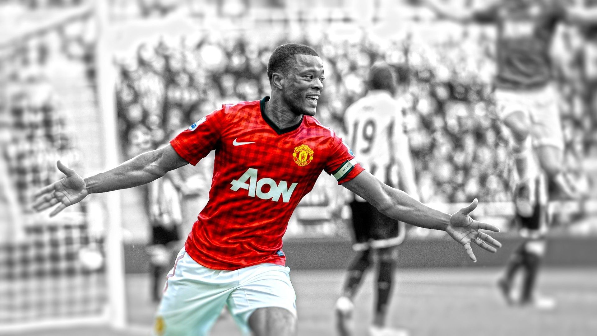 Manchester United, Patrice Evra Wallpaper HD / Desktop and Mobile Background