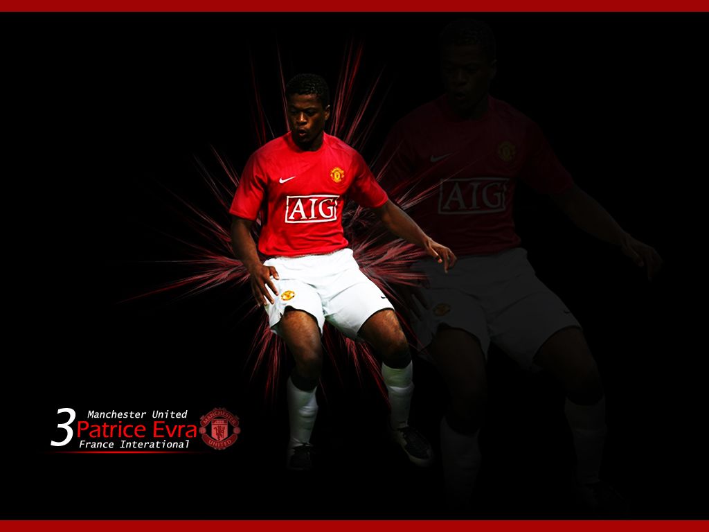 Patrice Evra. Manchester United Wallpaper