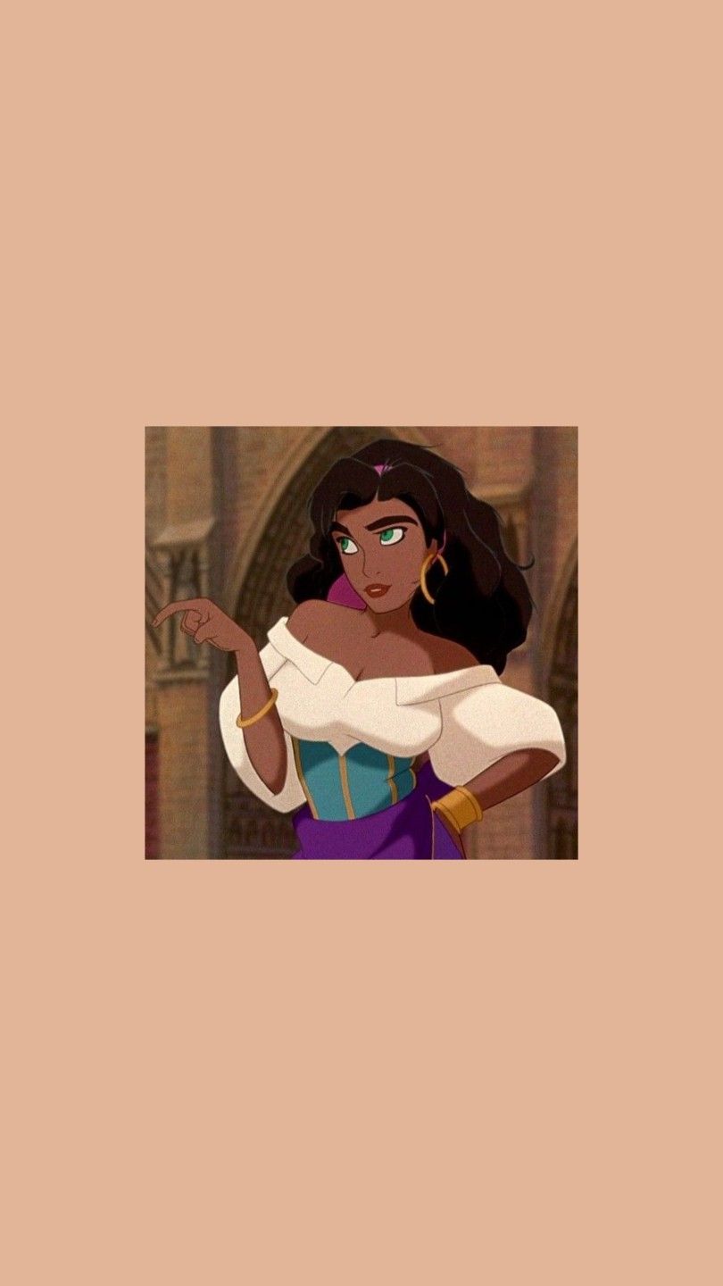 Esmeralda aesthetic wallpaper ¦ Le bossu de notre dame. Princess cartoon, Disney princess wallpaper, Disney wallpaper