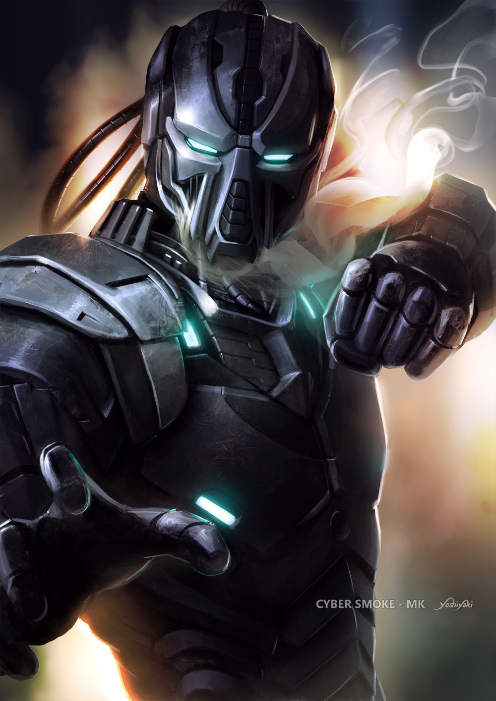 Cyber Smoke Kombat Art. Mortal kombat characters, Mortal kombat art, Mortal kombat