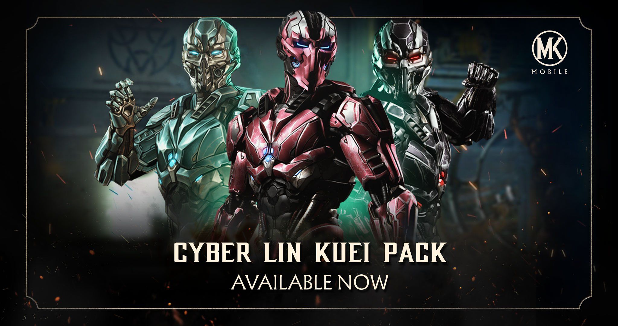Mortal Kombat Mobile the new Cyber Lin Kuei Pack for a chance to kollect and upgrade the powerful Triborg team! #mkmobile
