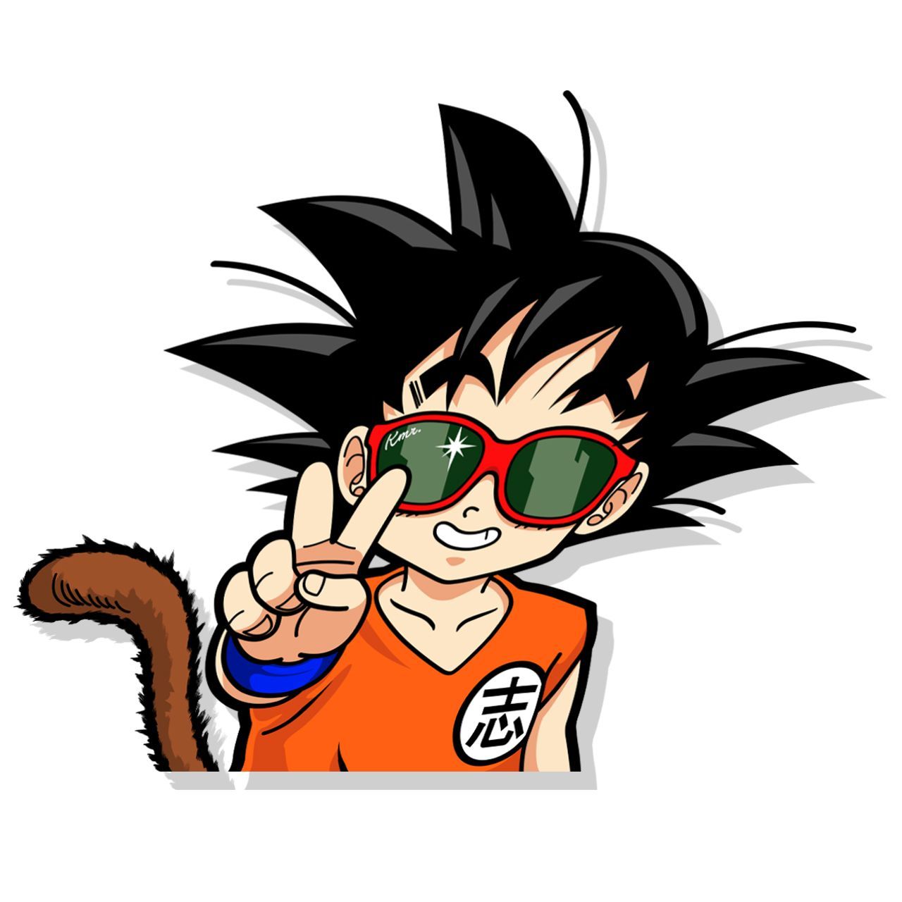 Kid Goku (Bust Decal). Kid goku, Goku wallpaper, Goku pics