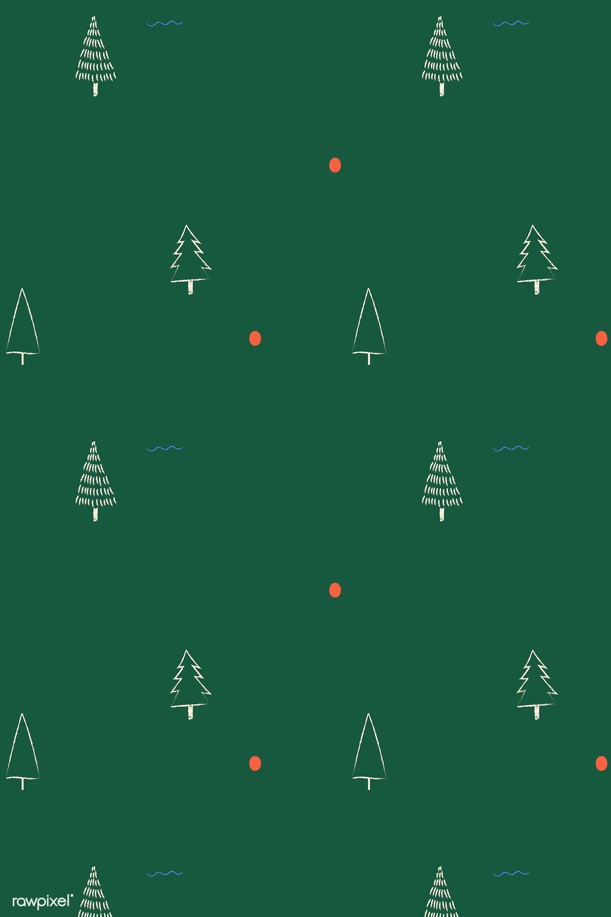 Download premium vector of Christmas elements seamless pattern vector. Cute christmas wallpaper, Christmas phone wallpaper, Wallpaper iphone christmas