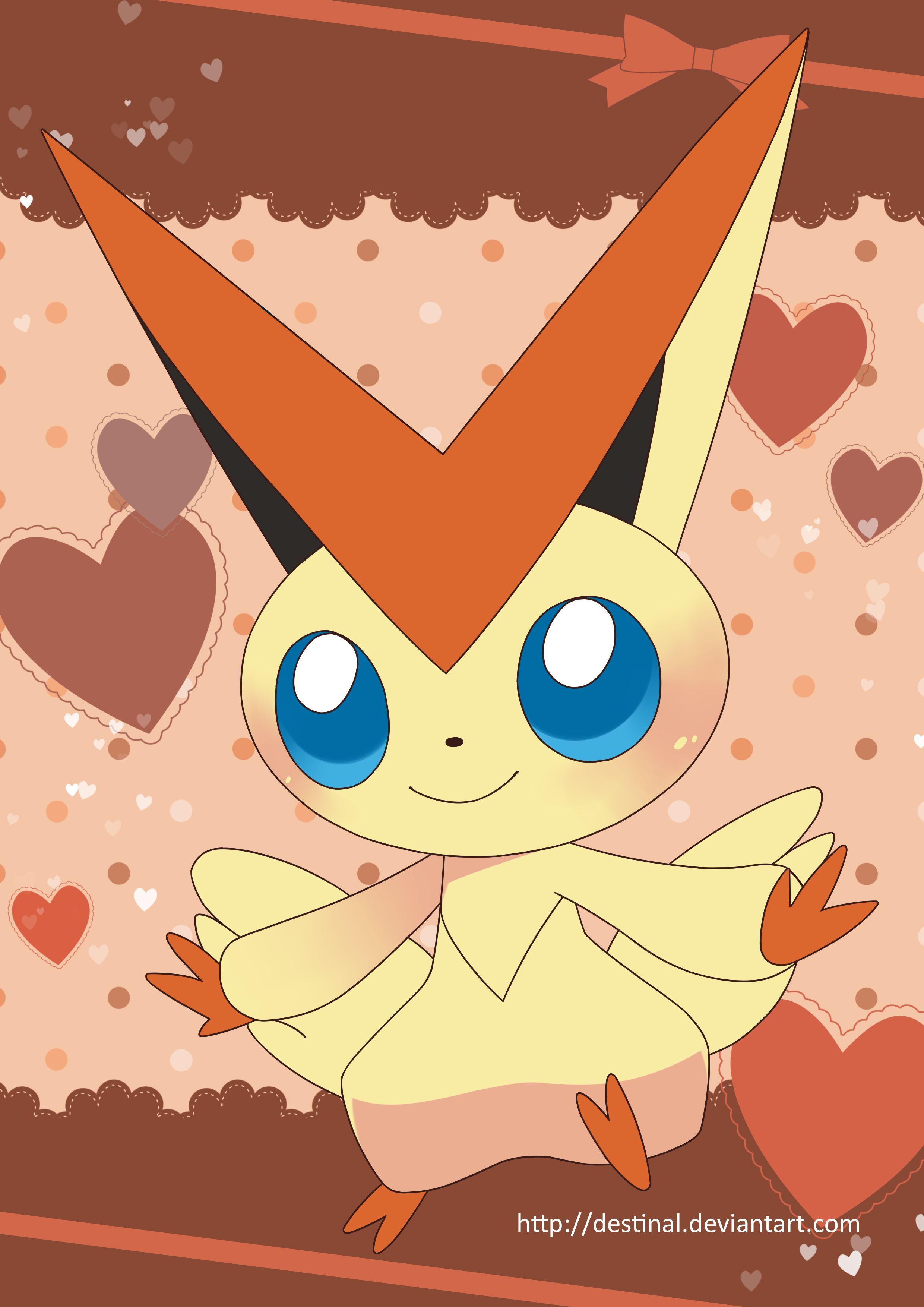 Victini Poster. Cute pokemon wallpaper, Pokemon eevee, Cute pikachu