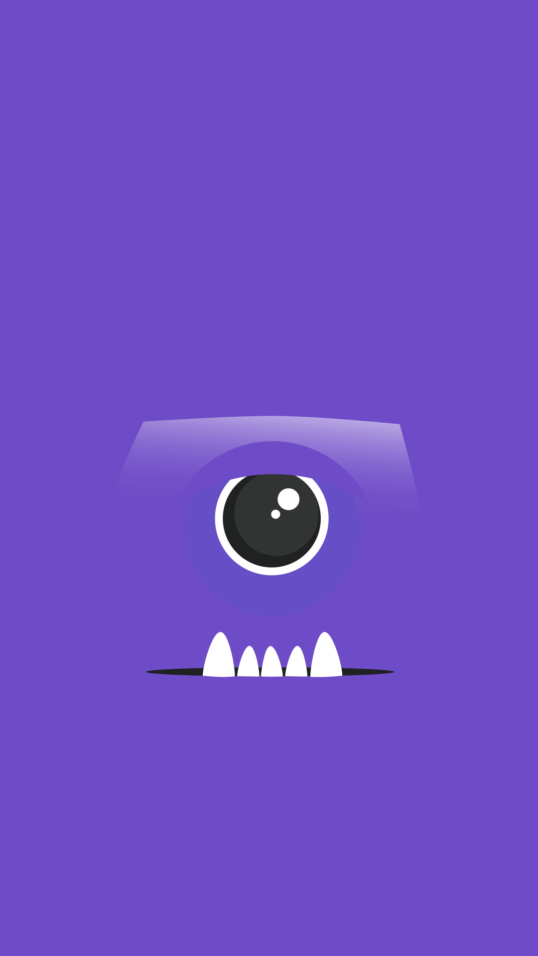 Minimal iPhone wallpaper ❤ purple monster