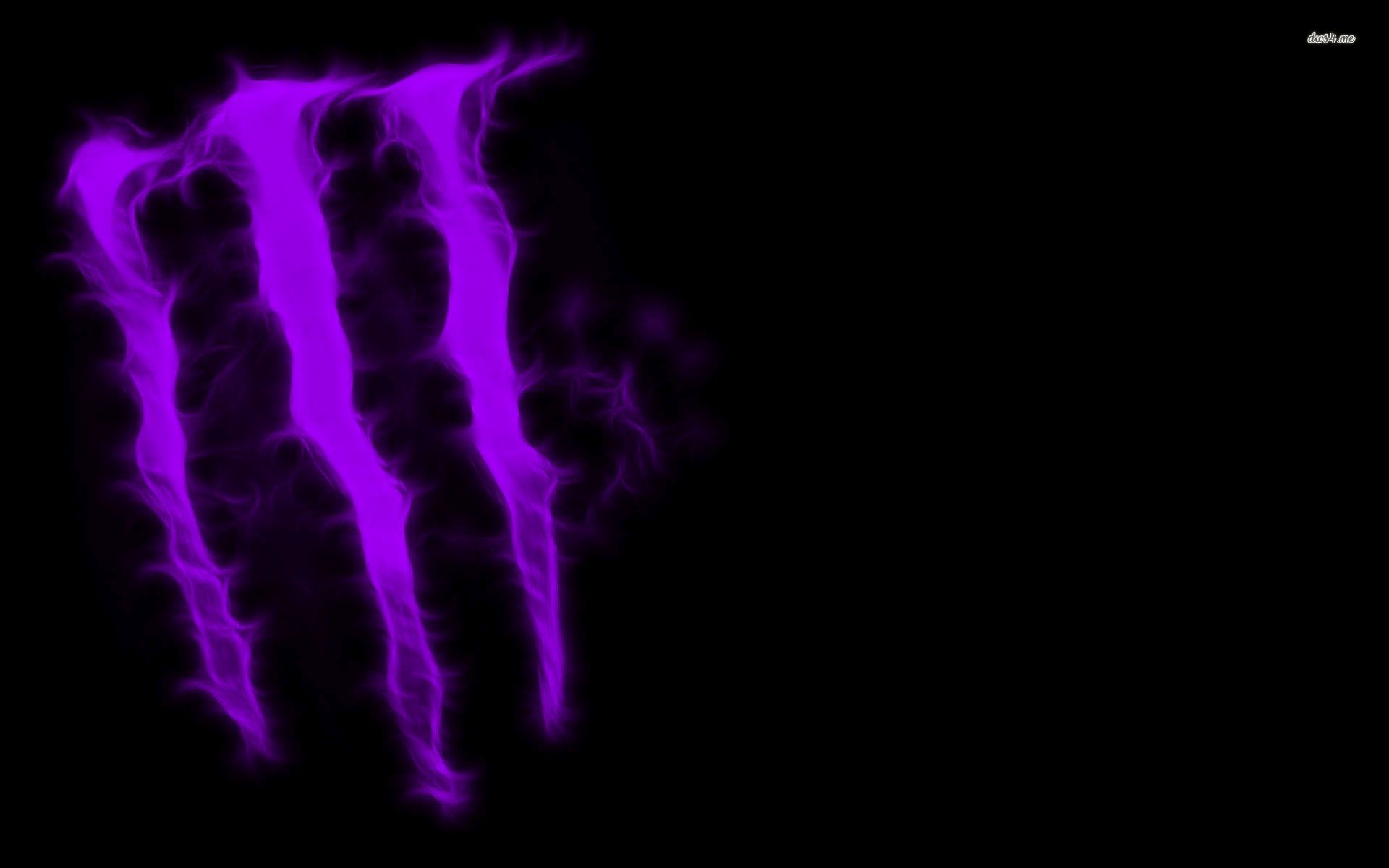 purple monster energy logo wallpaper