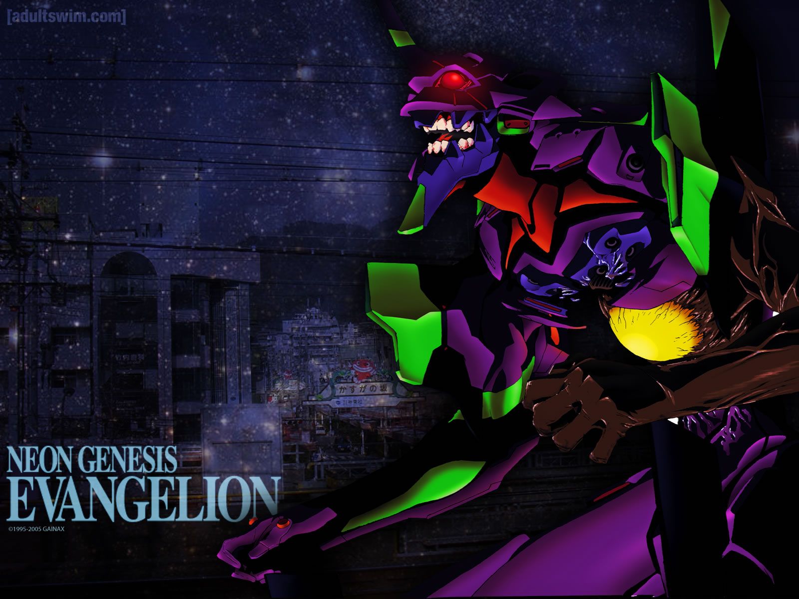 Purple Monster Genesis Evangelion Wallpaper