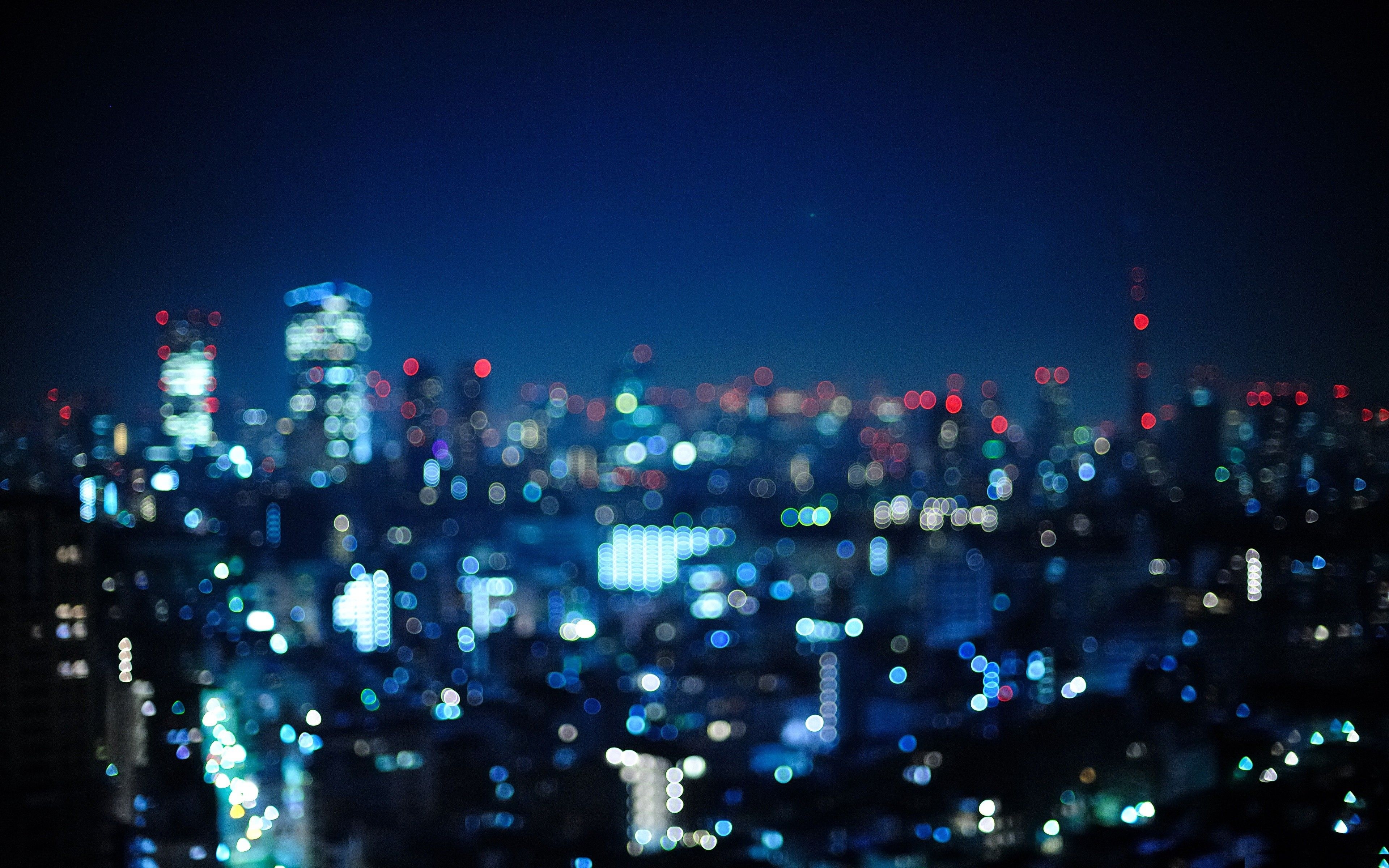 Japan tokyo cityscapes bokeh cities out of focus wallpaperx2400