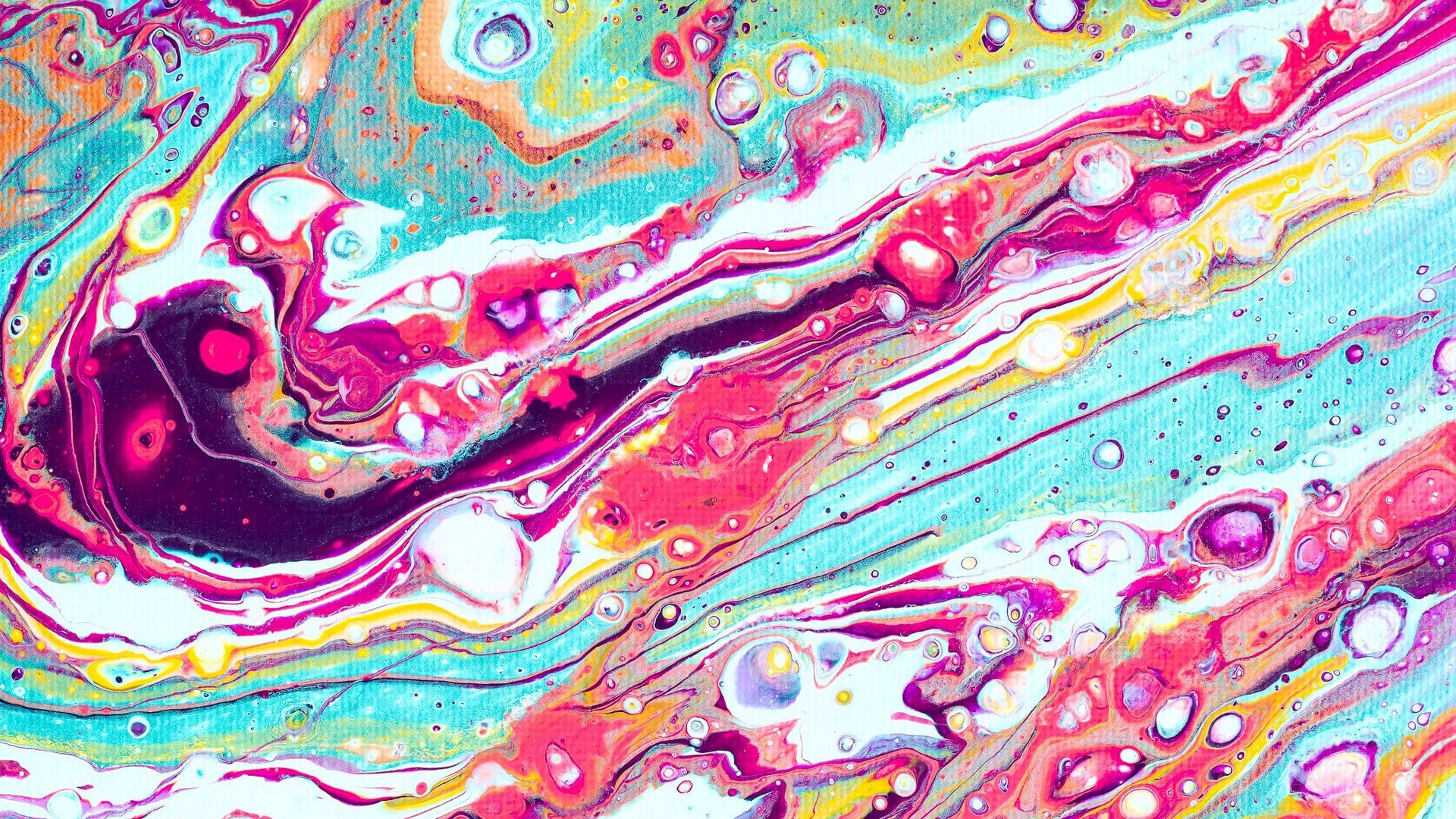 Download wallpaper 1920x1080 paint, fluid art, stains, liquid, colorful, canvas full hd, hdtv, fhd, 1080p HD background