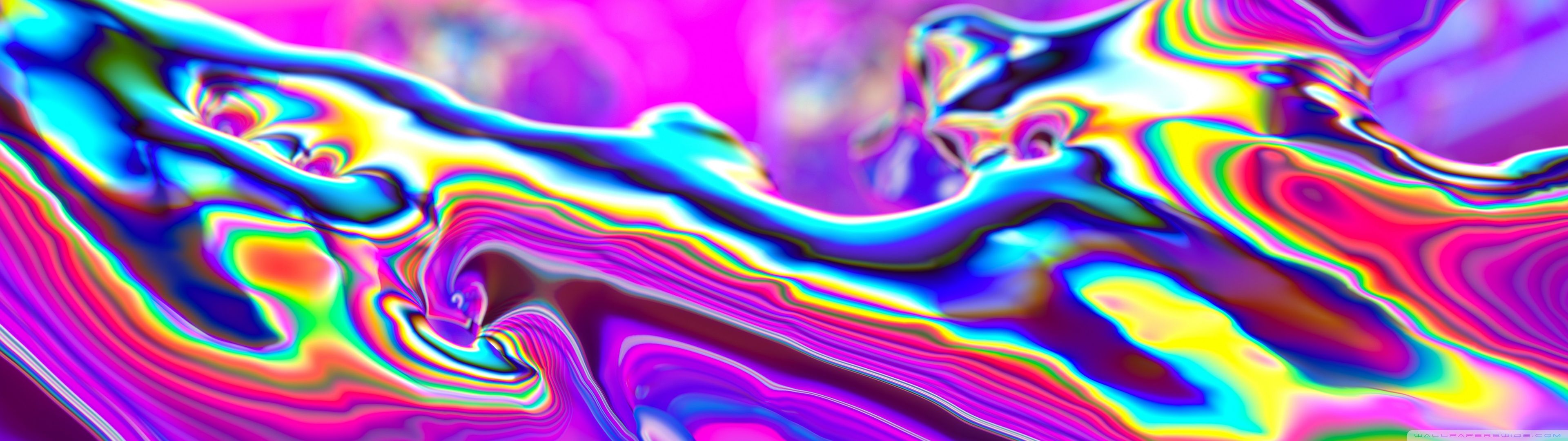 Abstract Iridescent Liquid Art Ultra HD Desktop Background Wallpaper for: Multi Display, Dual & Triple Monitor