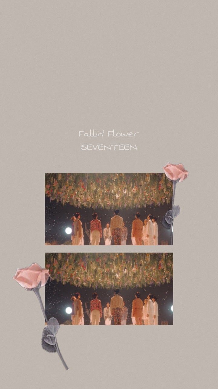 Seventeen Fallin' Flower wallpaper lockscreen ©️coupzi8_ID, follow them for more wallpaper!. Seventeen wallpaper, Kpop wallpaper, Flower wallpaper