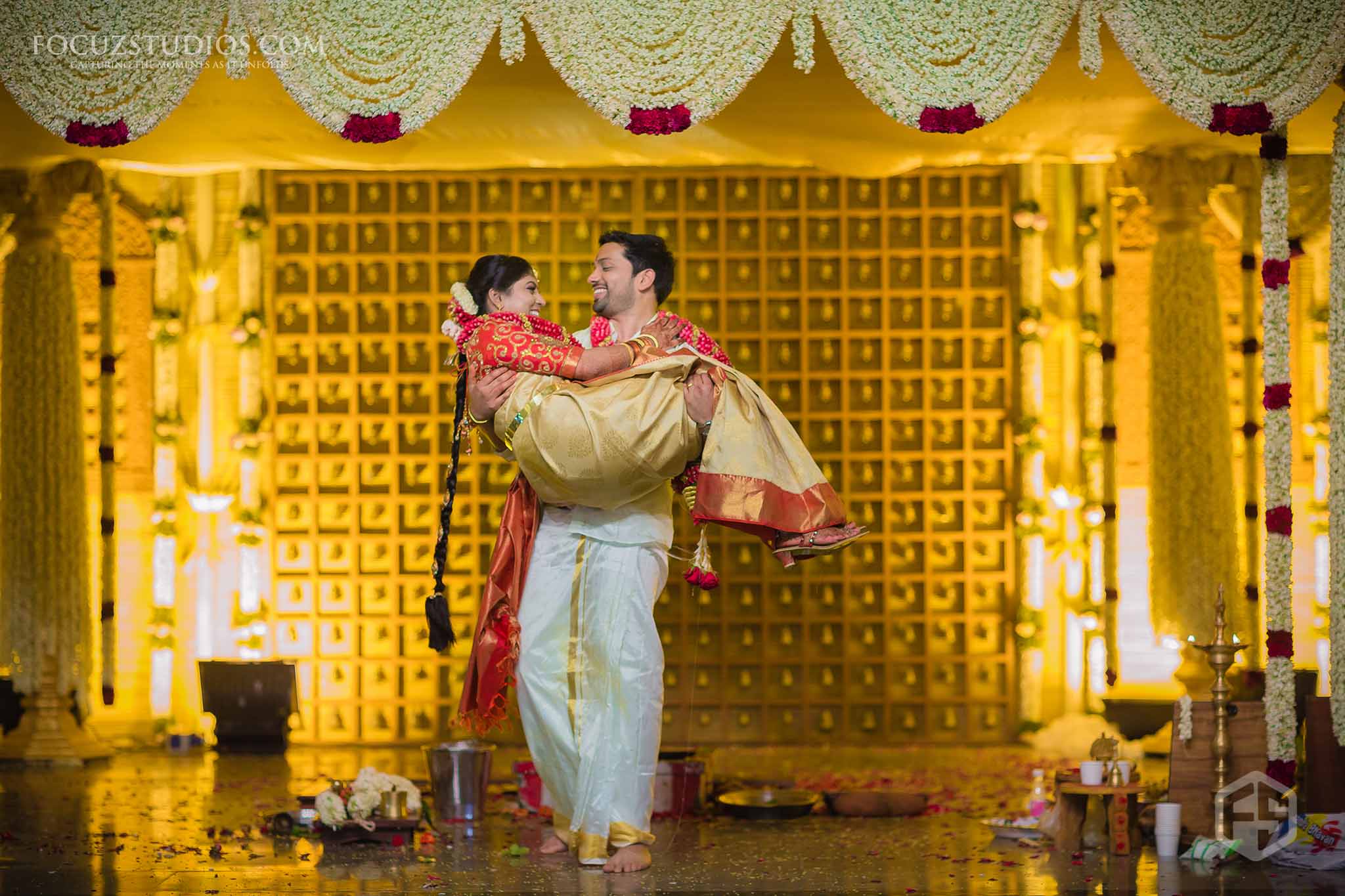 South Indian Wedding Couple Photography