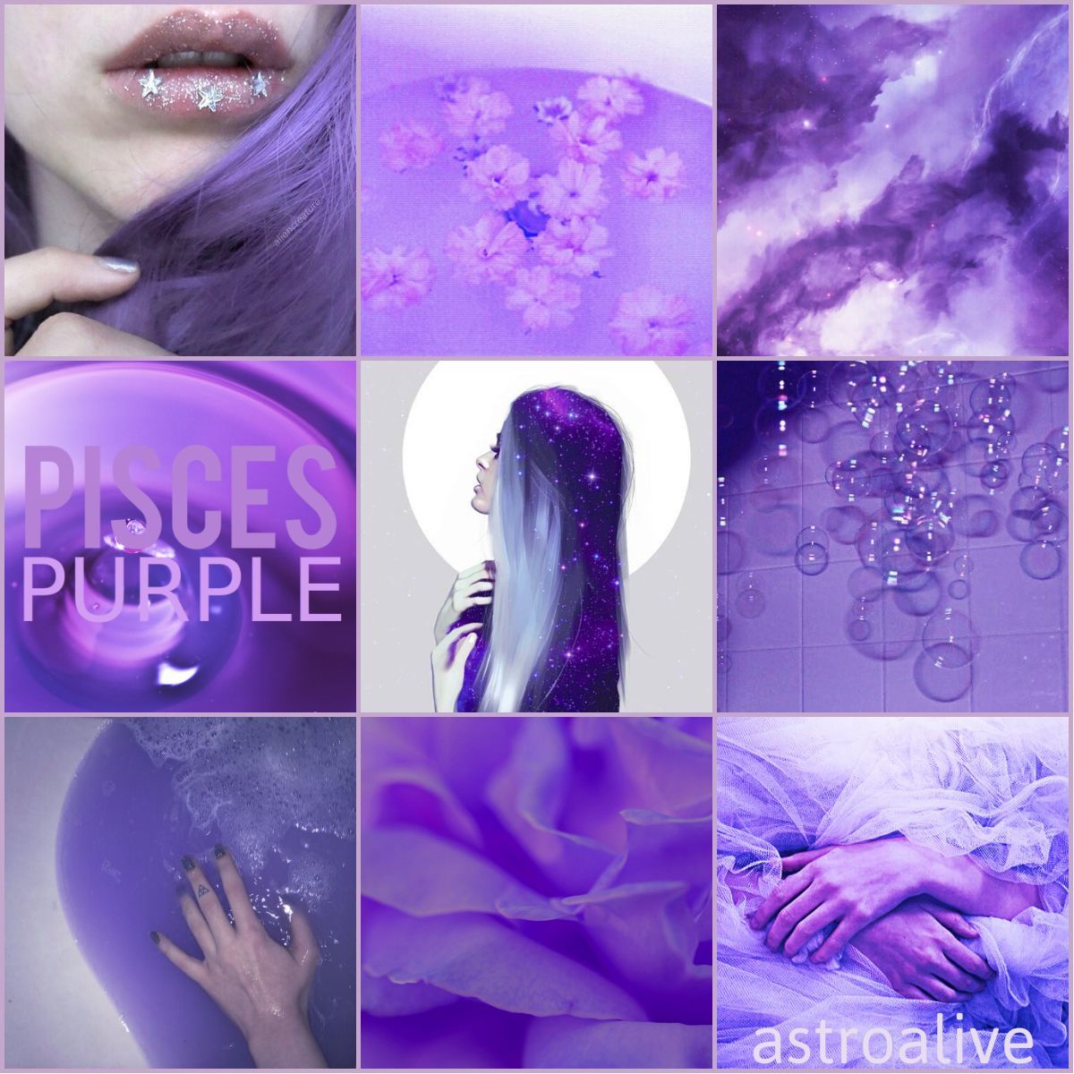 astroalive. Pisces, Purple aesthetic, Lavender aesthetic