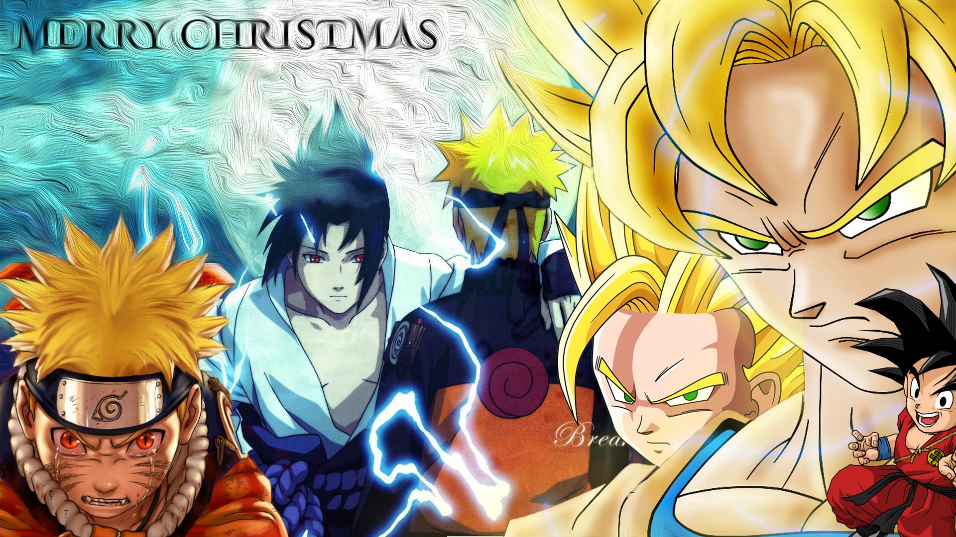 Free download Merry Christmas Dragon Ball Z Naruto by Nurbz4D on [1920x1080] for your Desktop, Mobile & Tablet. Explore Naruto Christmas Wallpaper. Naruto Shippuden Wallpaper, Naruto And Sasuke Wallpaper