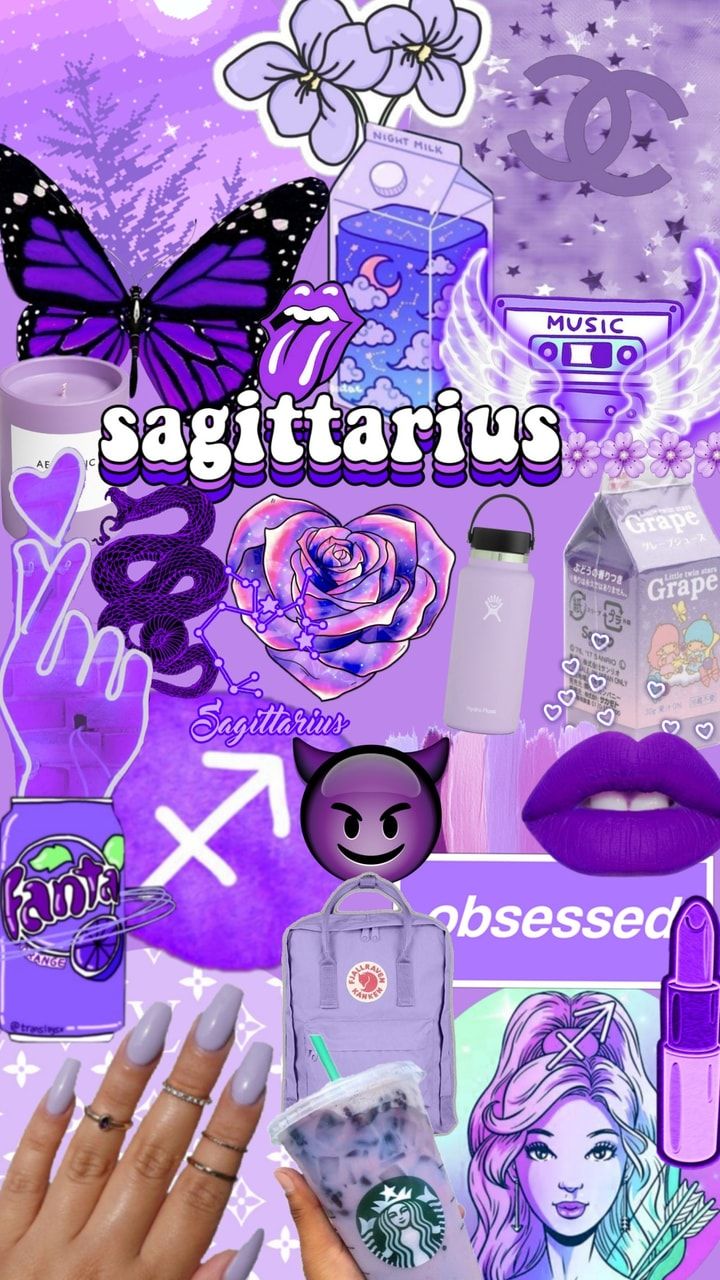 Zodiac Sign Purple Aesthetic Wallpapers - Wallpaper Cave