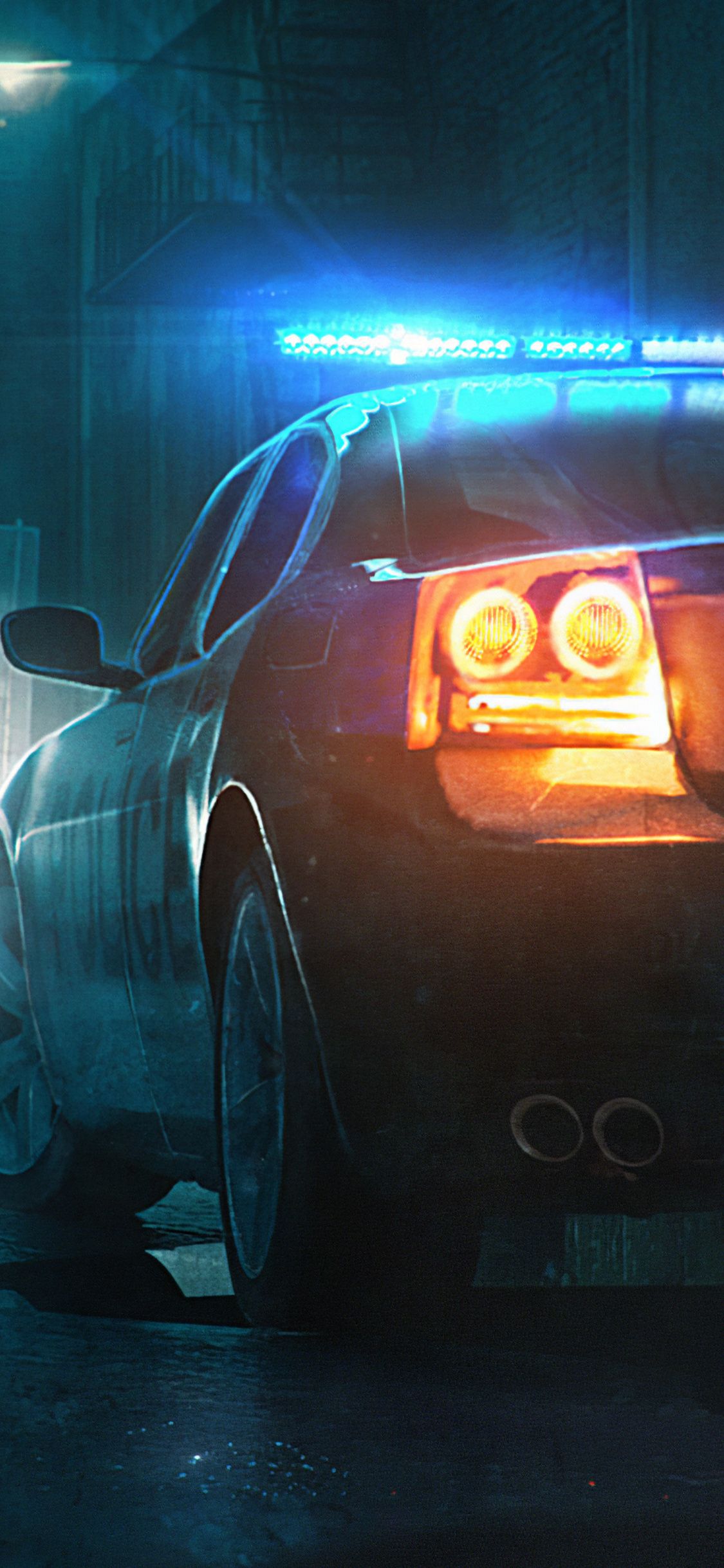 Police Patrol Car Digital Art 5k iPhone XS, iPhone iPhone X HD 4k Wallpaper, Image, Background, Photo and Picture