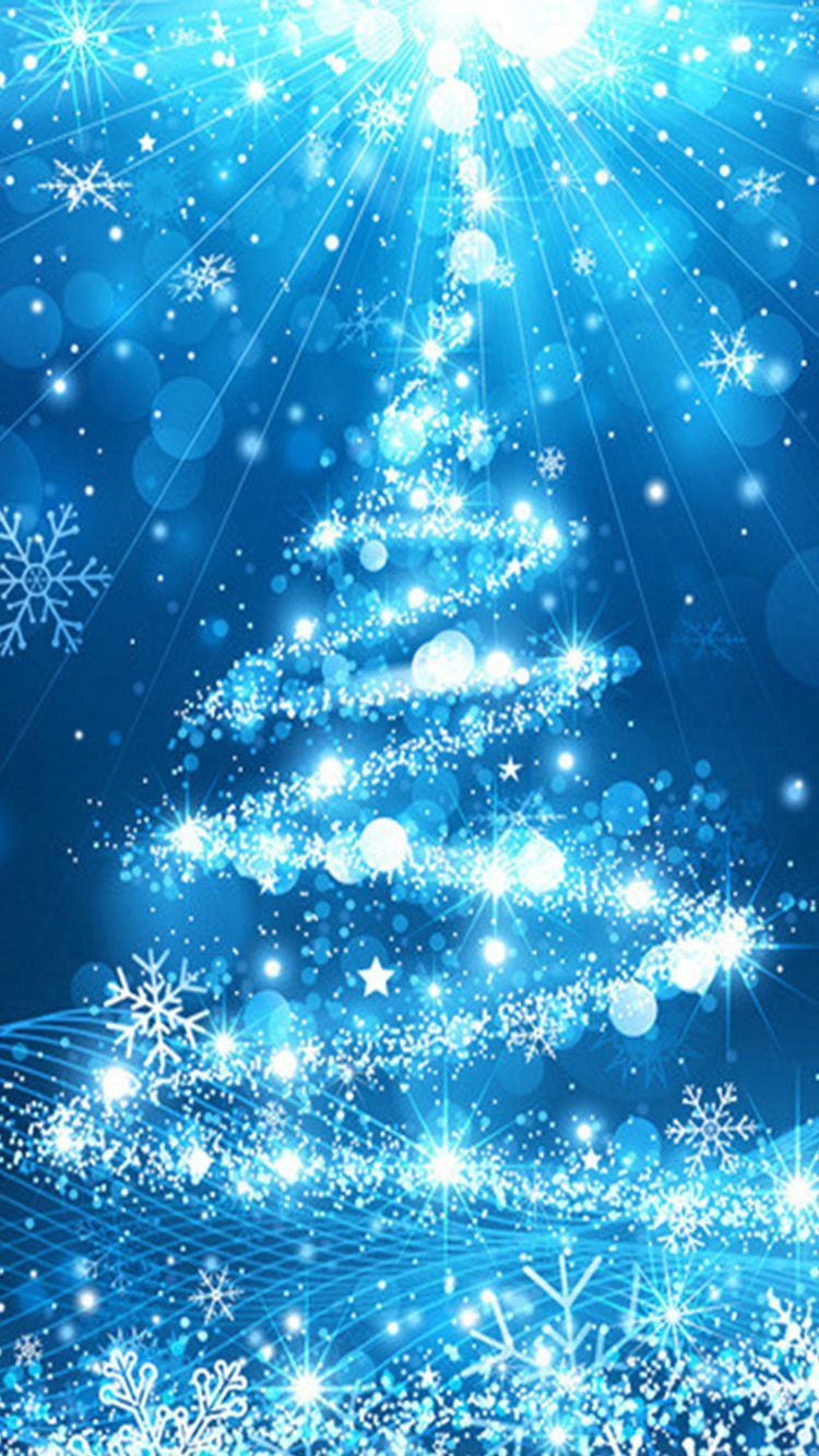 Christmas Tree Blue IPhone Wallpaper HD  IPhone Wallpapers  iPhone  Wallpapers