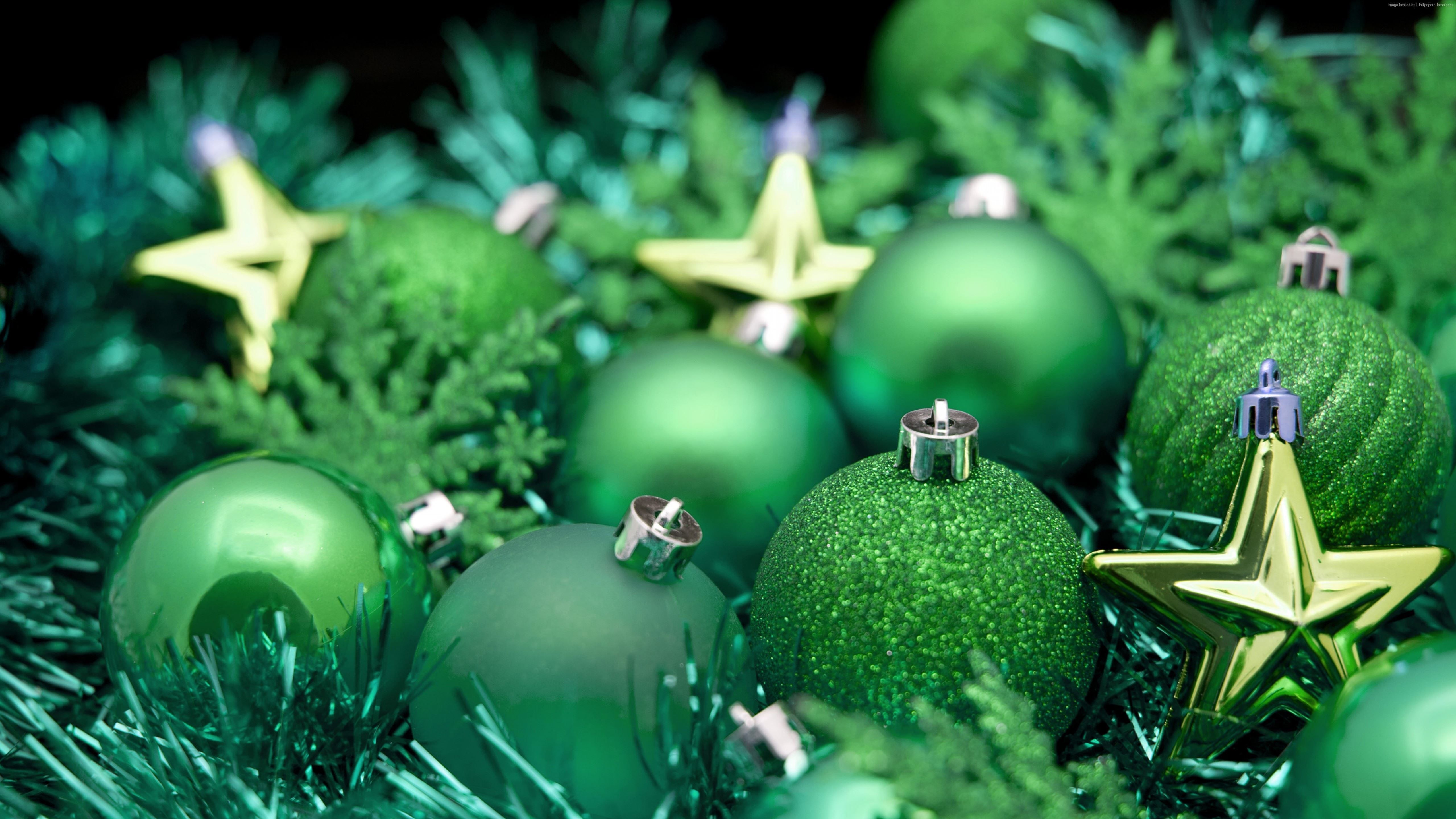 Christmas, New year, balls, decorations, star, green & Holidays HD.. Christmas aesthetic, Holiday wallpaper, Christmas bulbs