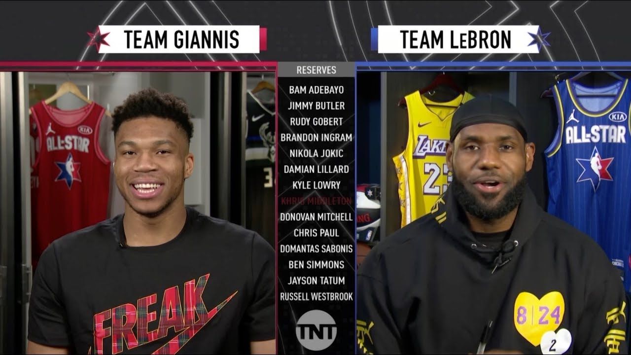 Team LeBron Vs. Team Giannis NBA All Star Game Draft