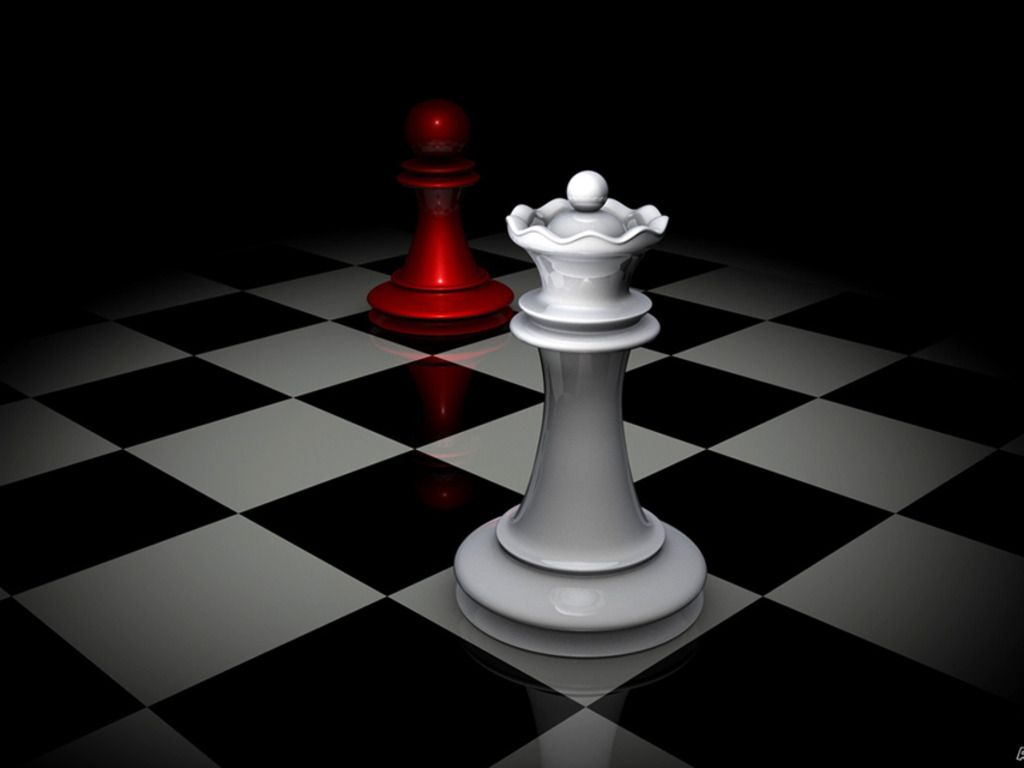 King Queen - Black And White - Chess Wallpaper Download