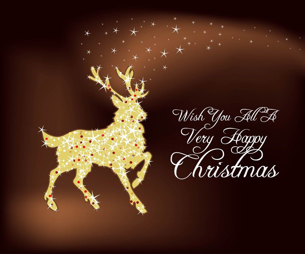 Christmas Deer Wallpaper