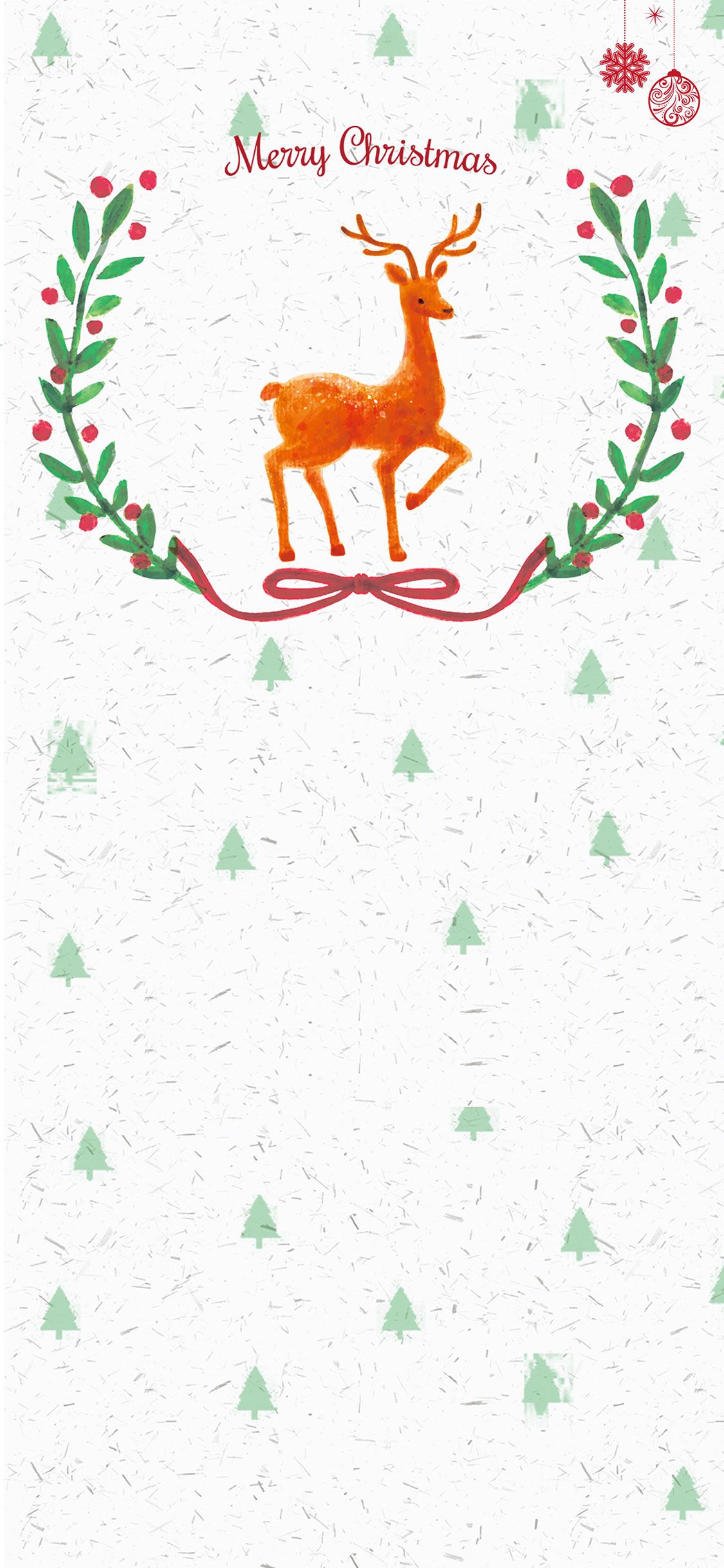 Cute pastel story background christmas theme Santa reindeer and snowman  phone wallpaper set Flat vector cartoon style Stock Vector  Adobe Stock