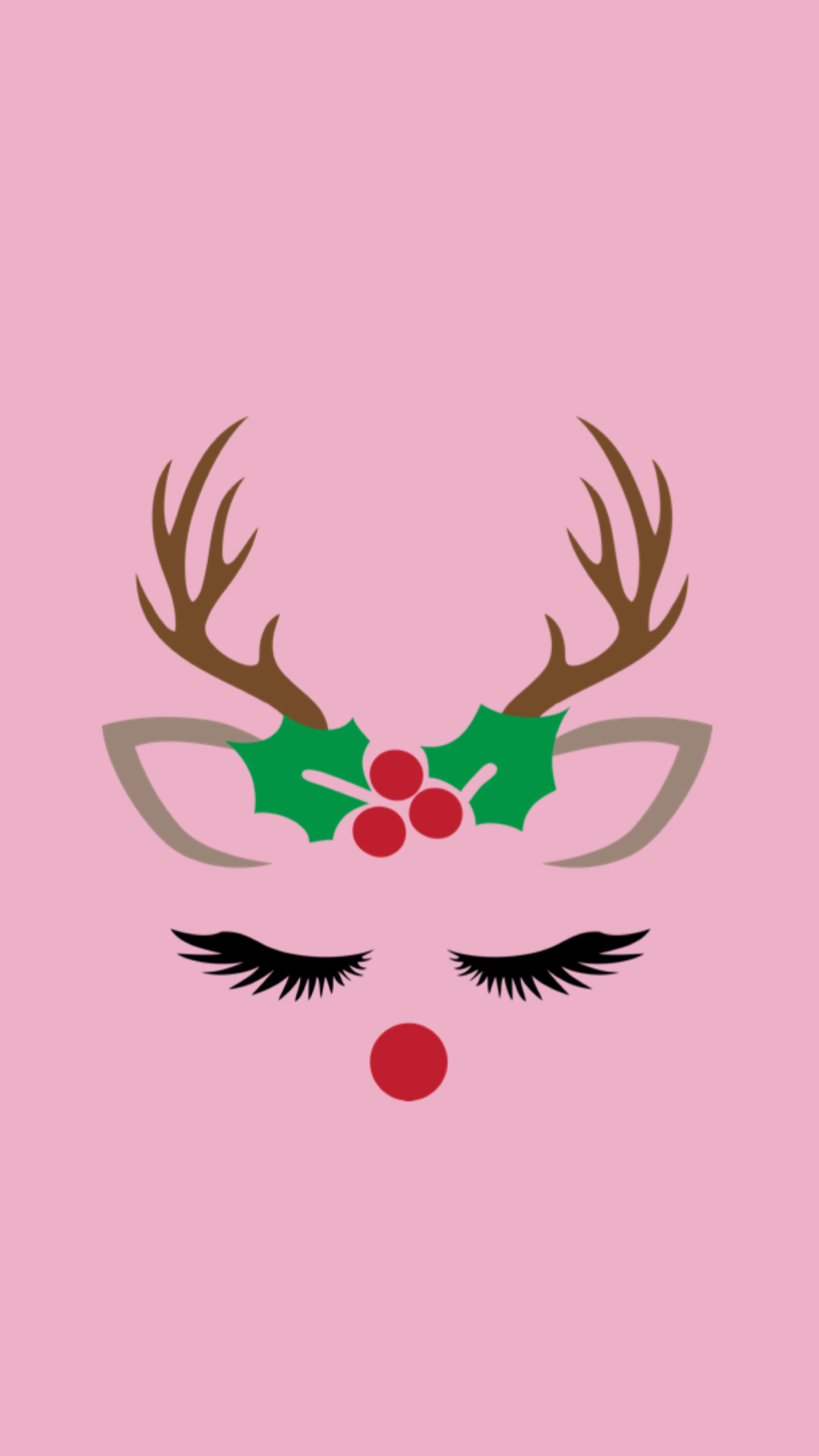 Reindeer wallpaper stock vector Illustration of happy  9013383