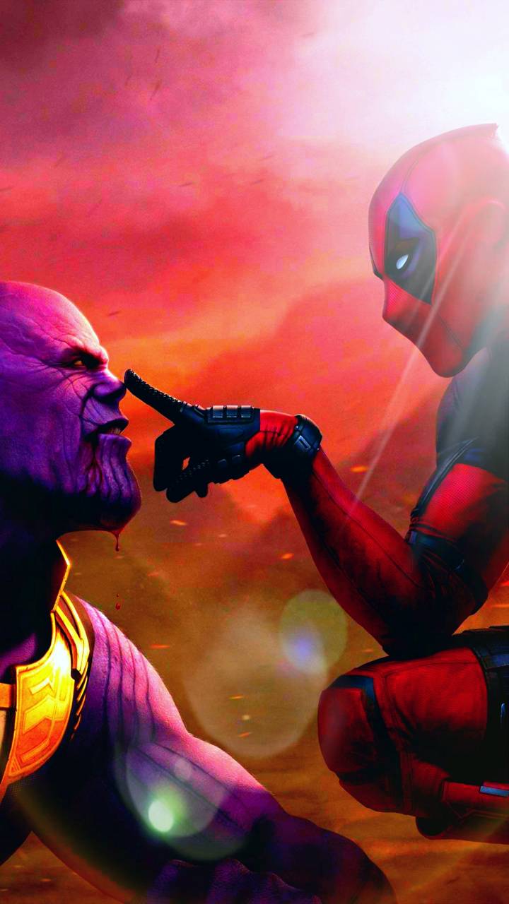 Thanos Deadpool Love wallpaper