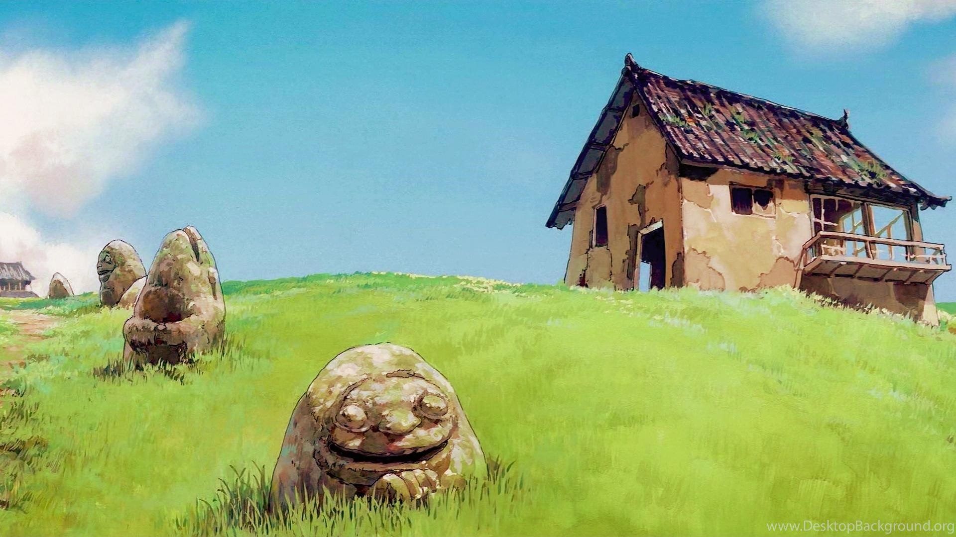 High Res 'dual Screen' Studio Ghibli Desktop Wallpaper! Desktop Background