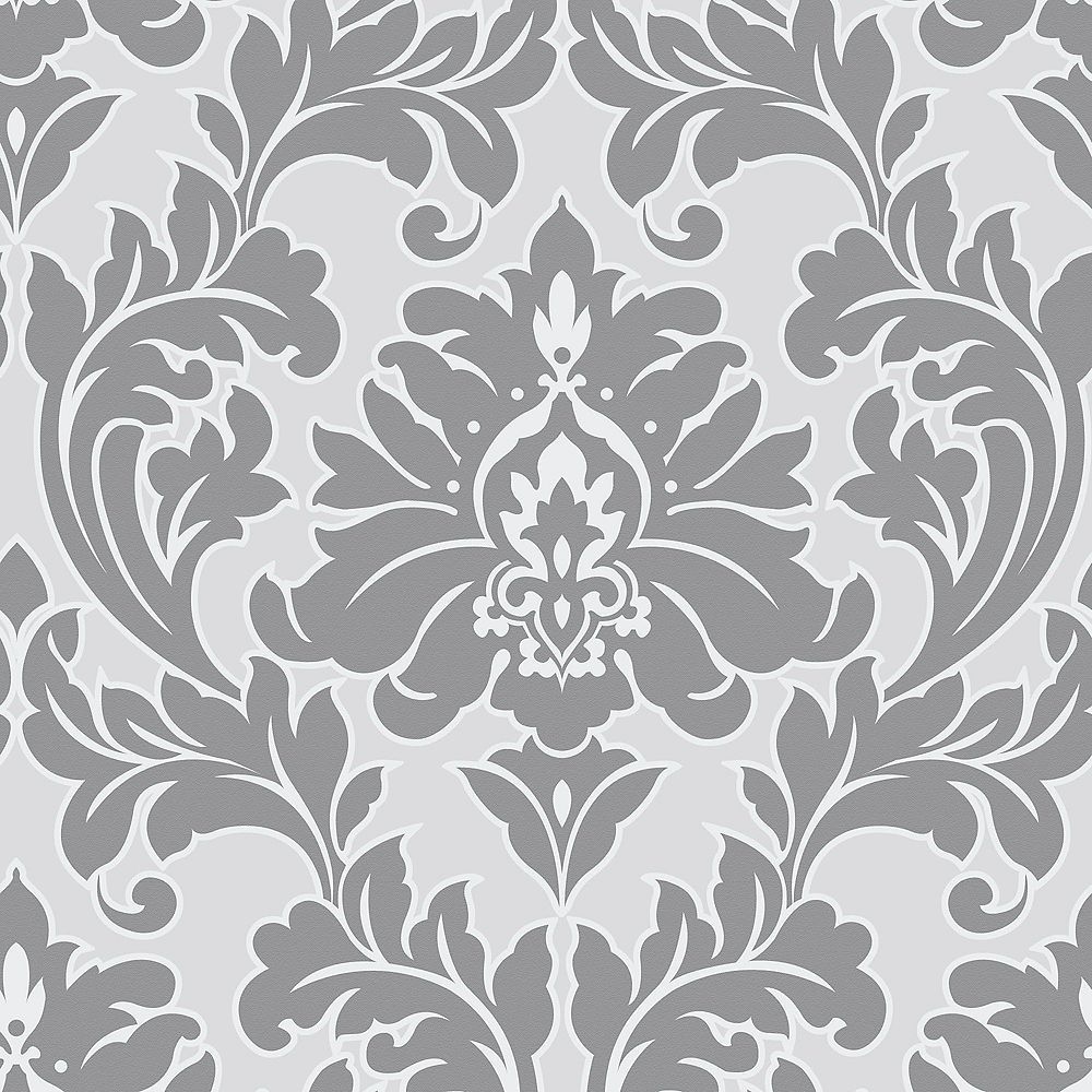 Graham & Brown Majestic Grey Silver Wallpaper. The Home Depot Canada