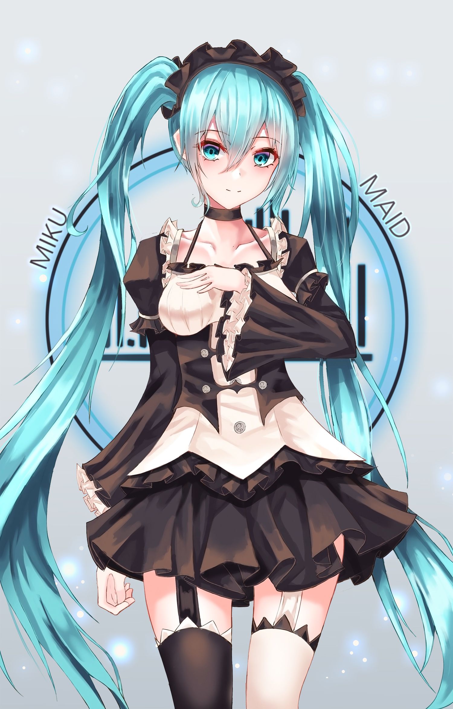 miku maid figure