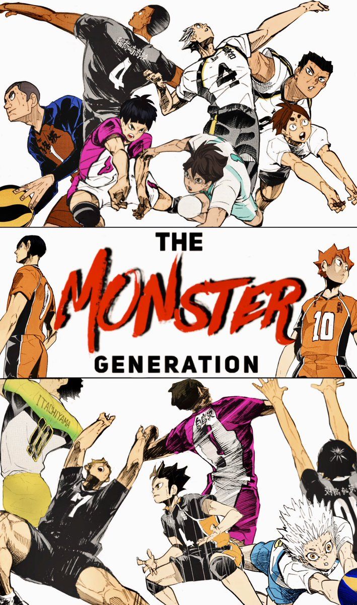 court sur Twitter, “I still do think though, that monsters truly exist.” “Yeah, me too. Monsters who live and breathe volleyball all day long. It's like we're the mortals that got