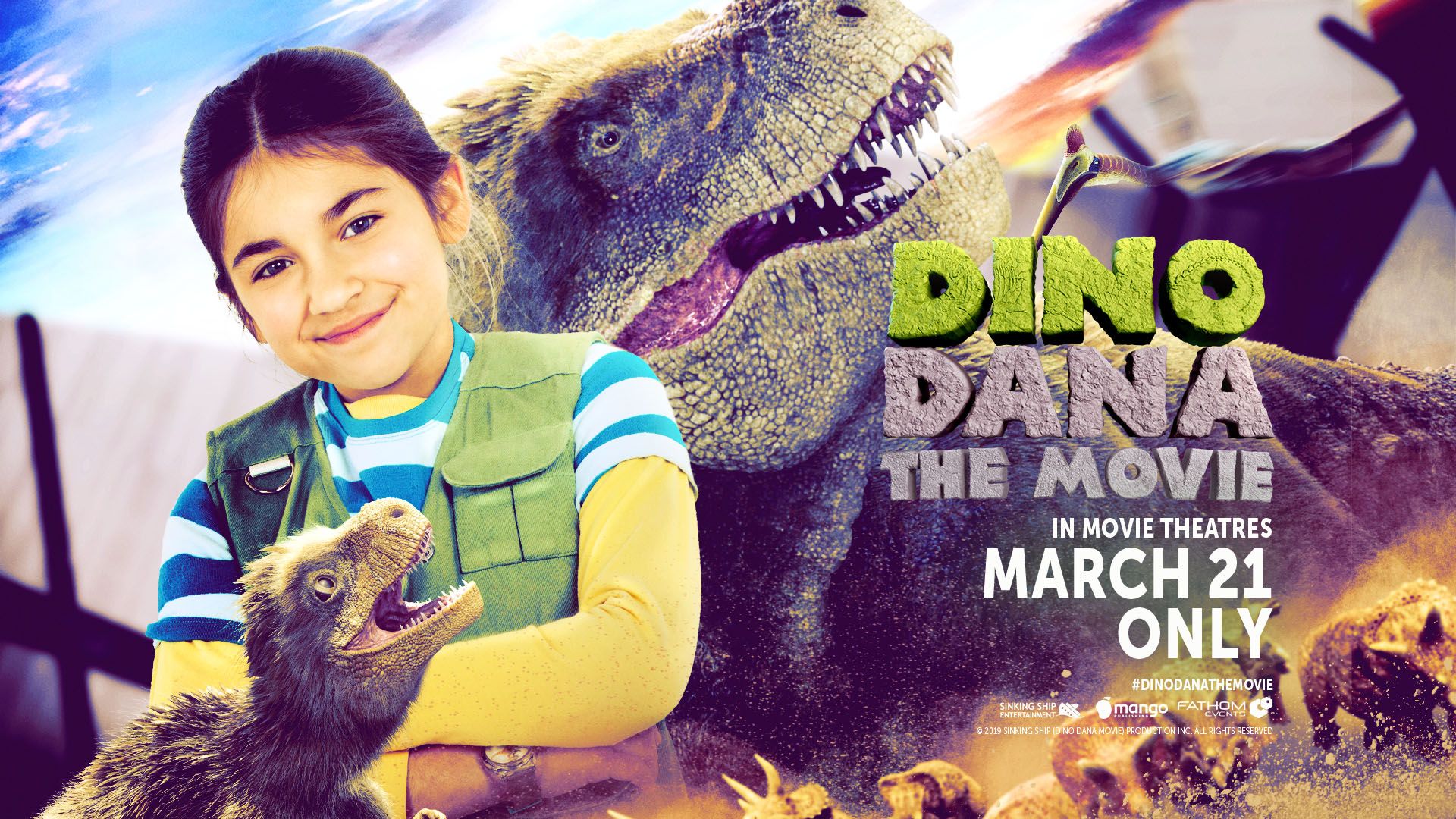 Fathom Events Multi Emmy Award Winning Sinking Ship Entertainment Comes Dino Dana: The Movie, An Action Packed Dinosaur Adventure That Follows 10 Year Old Dana As She Tries To Solve Where The Kid Dinos