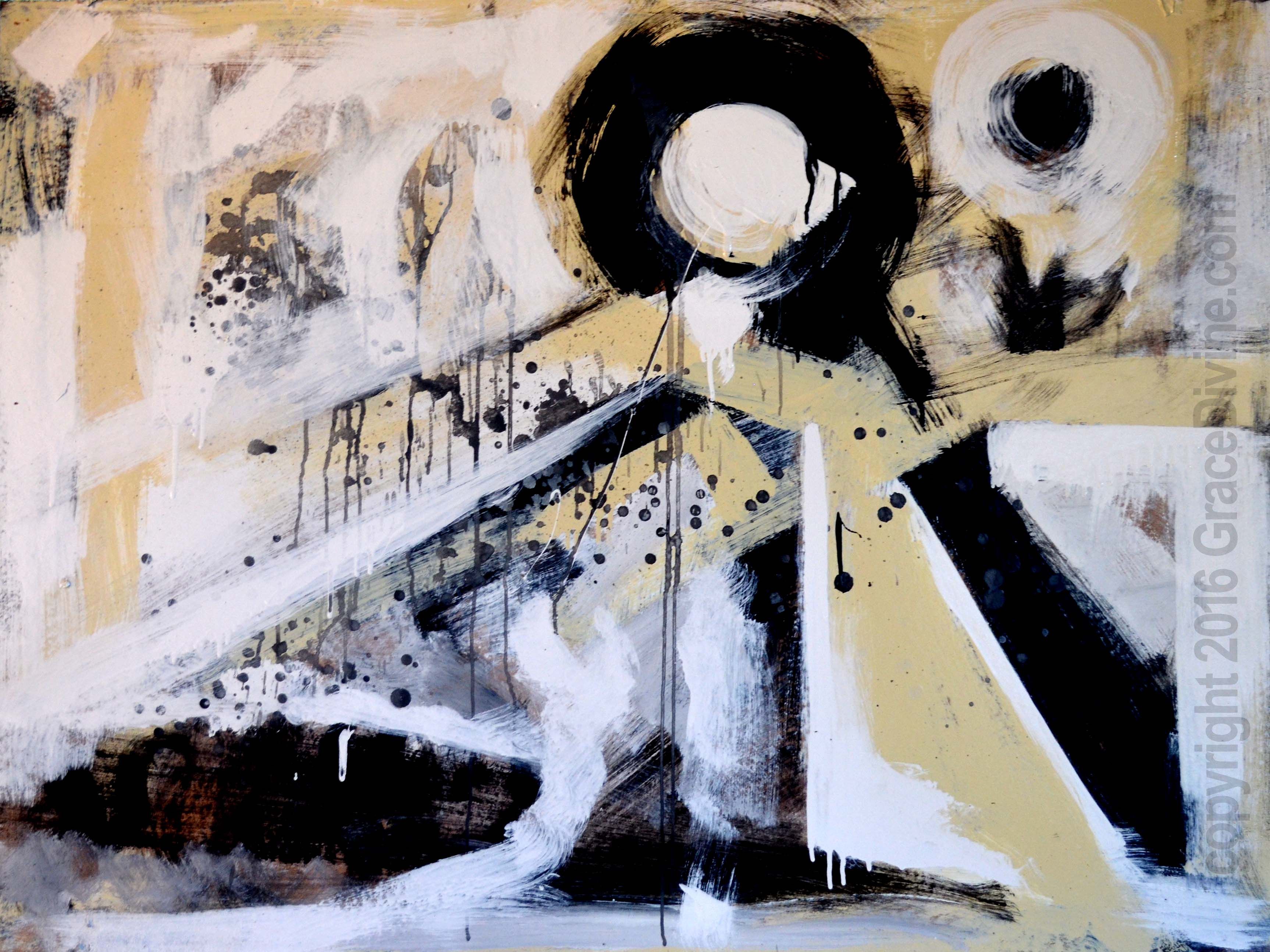 Franz Kline Inspired Art Abstract Expressionism Action Painting Trump Election. Action Painting, Painting Tutorial Abstract, Art